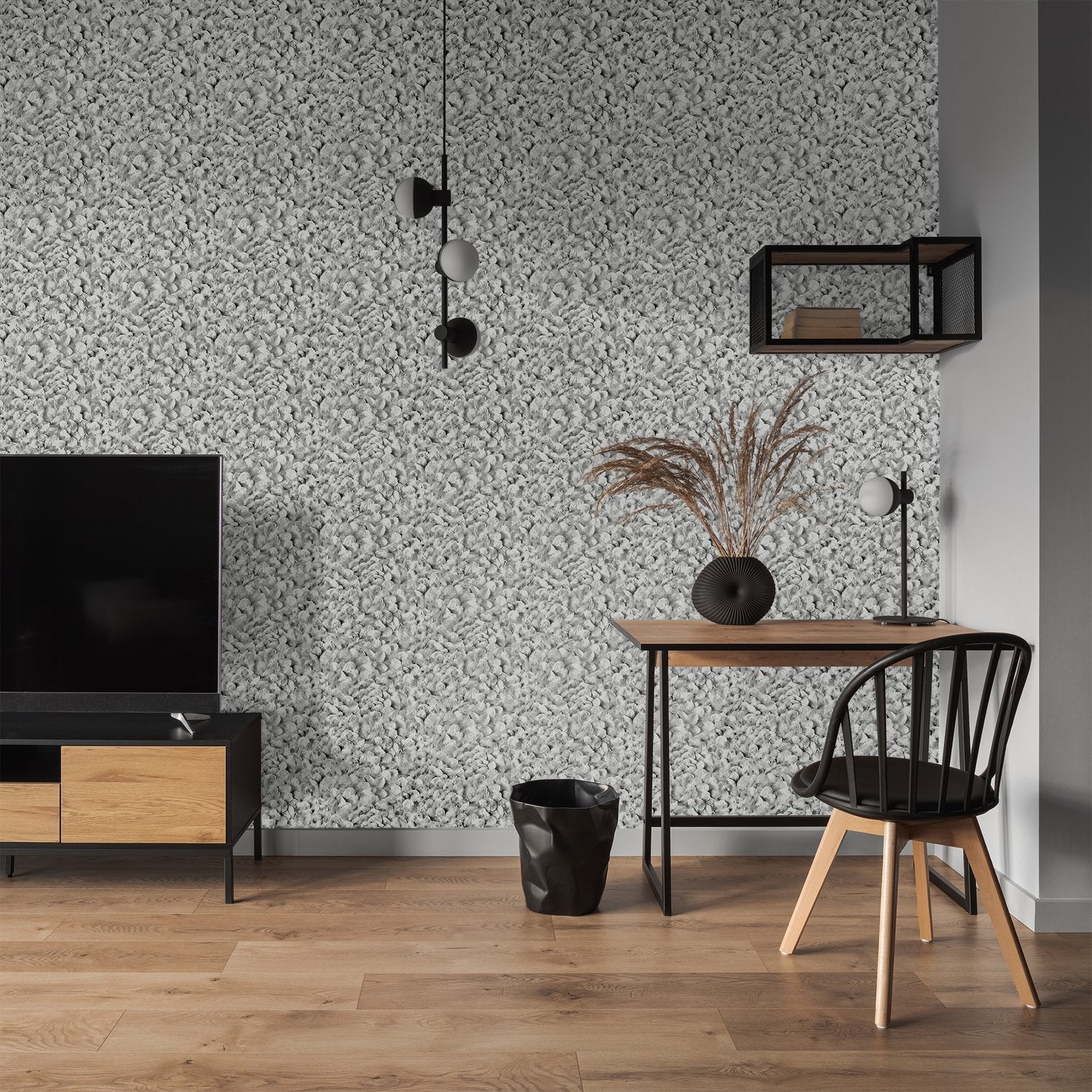 Arco wallpaper in silver grey color - pattern number GH65309-23 - by Galerie in the Salt collection
