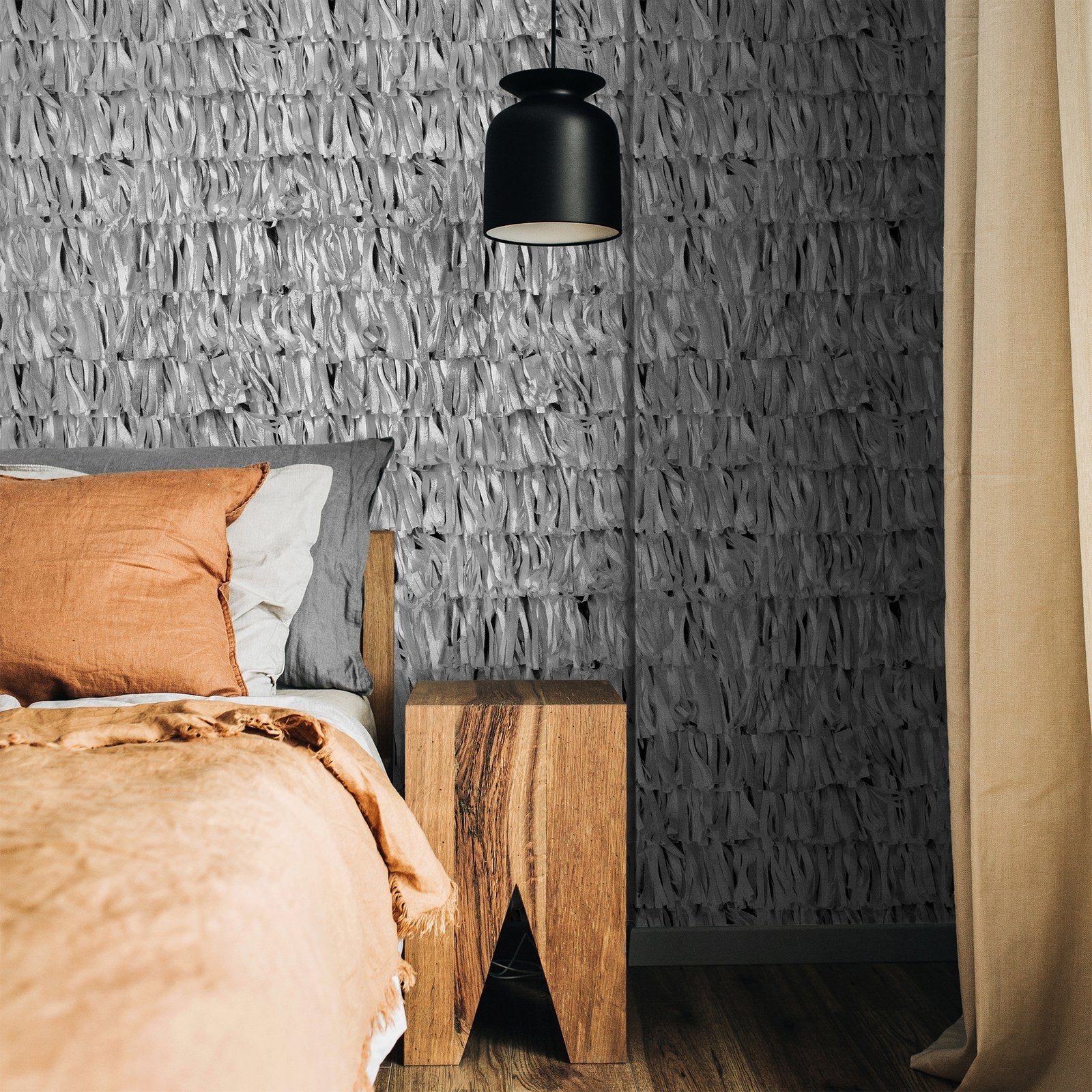Calma wallpaper in silver grey color - pattern number GH65317-23 - by Galerie in the Salt collection