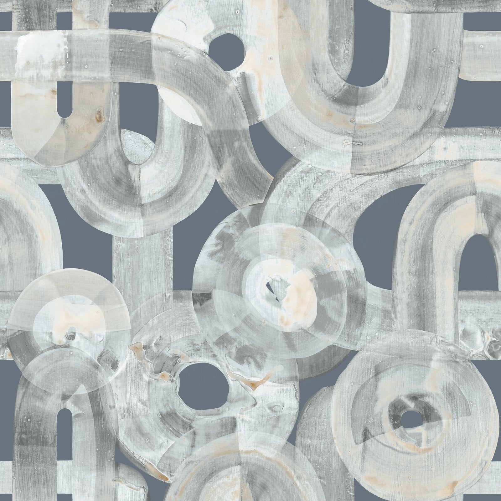 Penello wallpaper in blue color - pattern number GH65320-23 - by Galerie in the Salt collection