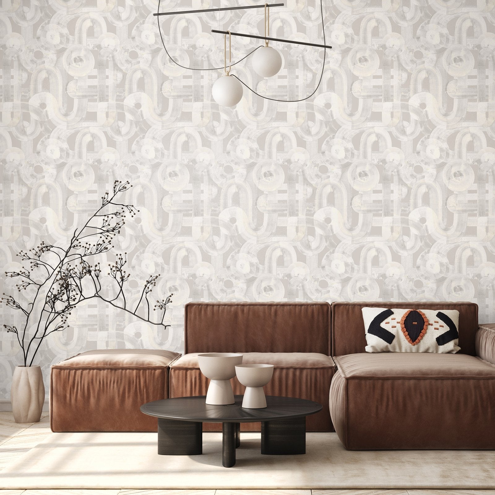 Penello wallpaper in cream color - pattern number GH65325-23 - by Galerie in the Salt collection
