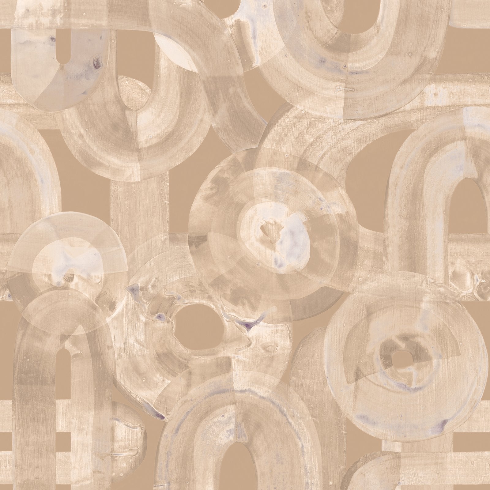 Penello wallpaper in orange color - pattern number GH65327-23 - by Galerie in the Salt collection