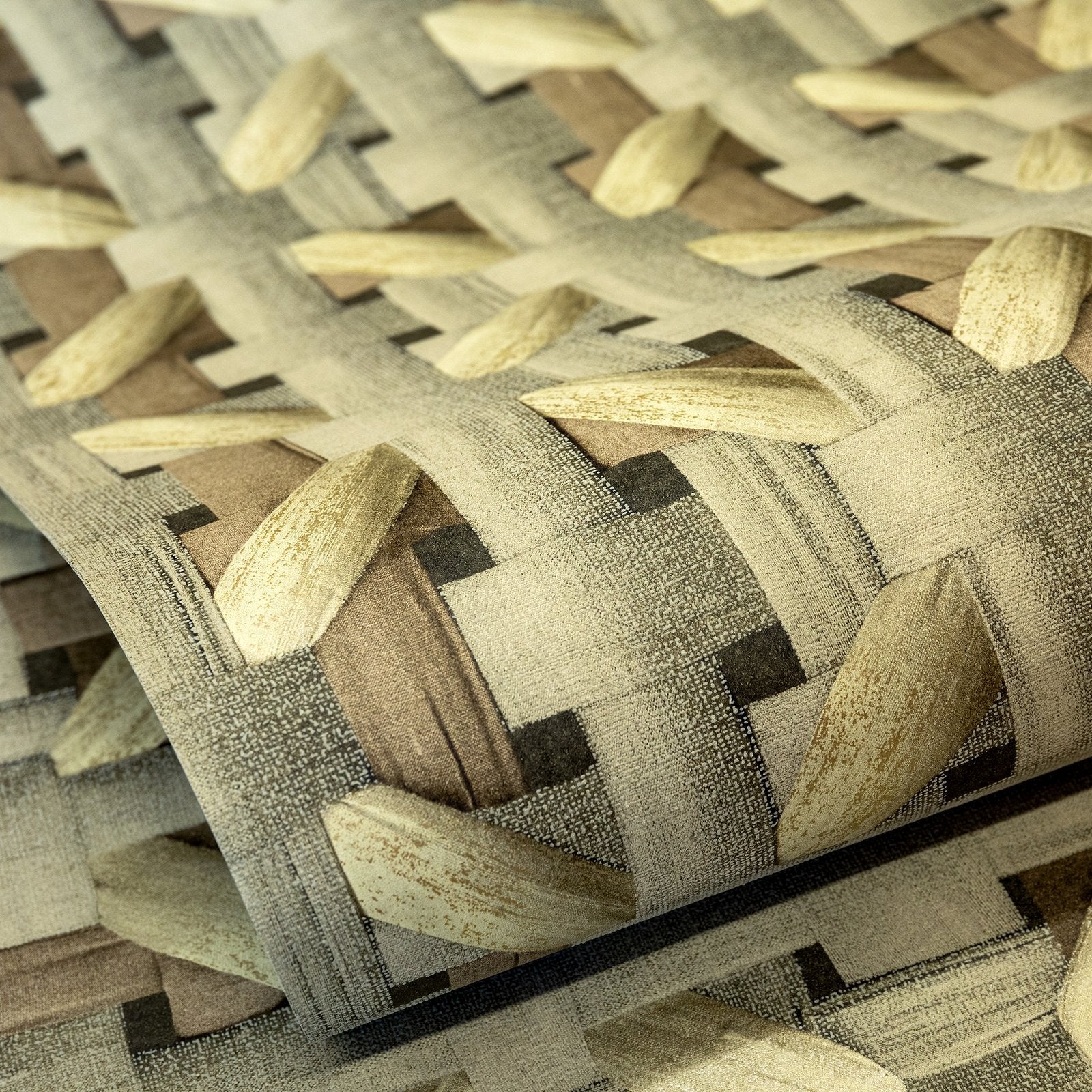 Octagonal Honeycomb wallpaper in yellow color - pattern number GH65335-23 - by Galerie in the Pepper collection