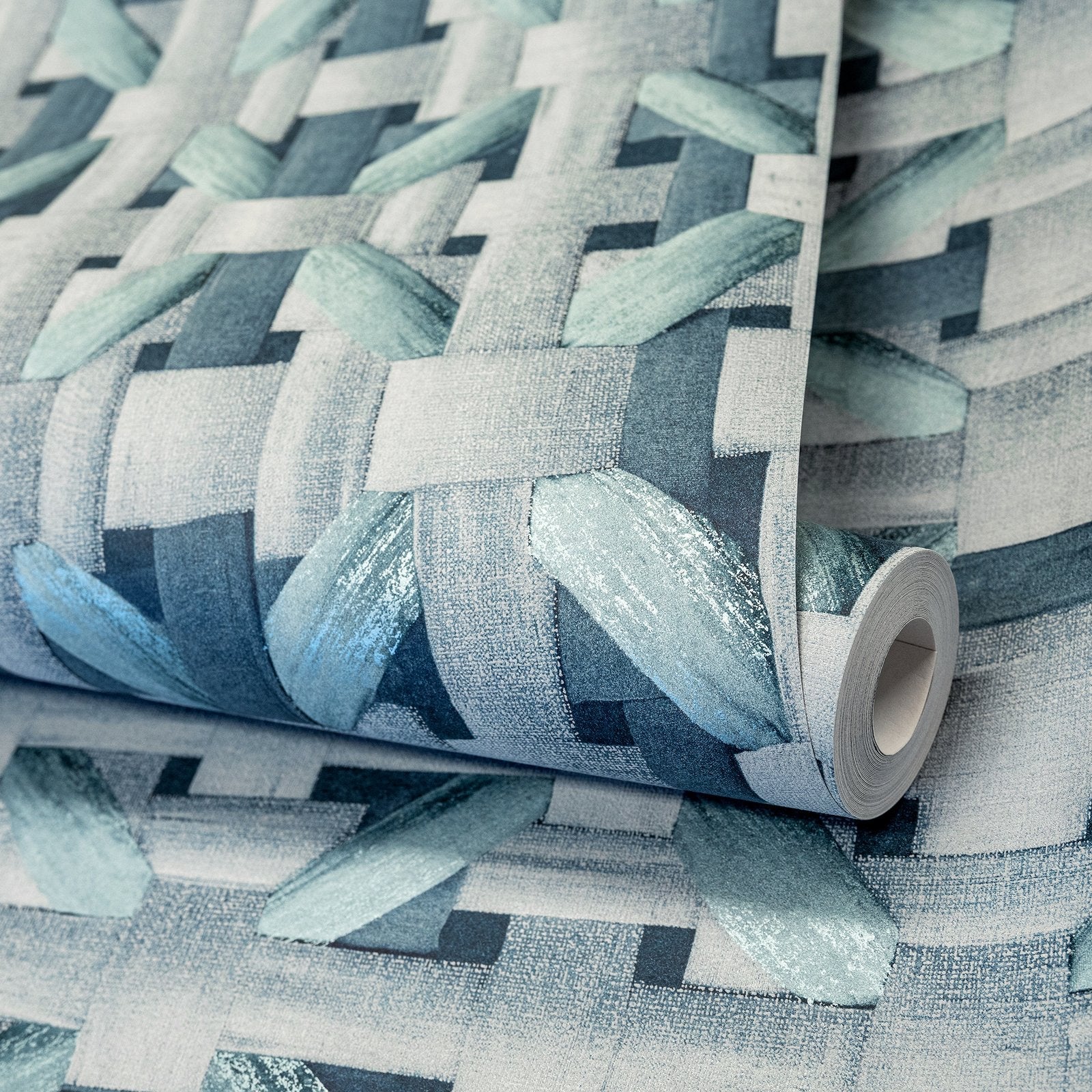 Octagonal Honeycomb wallpaper in green color - pattern number GH65337-23 - by Galerie in the Pepper collection