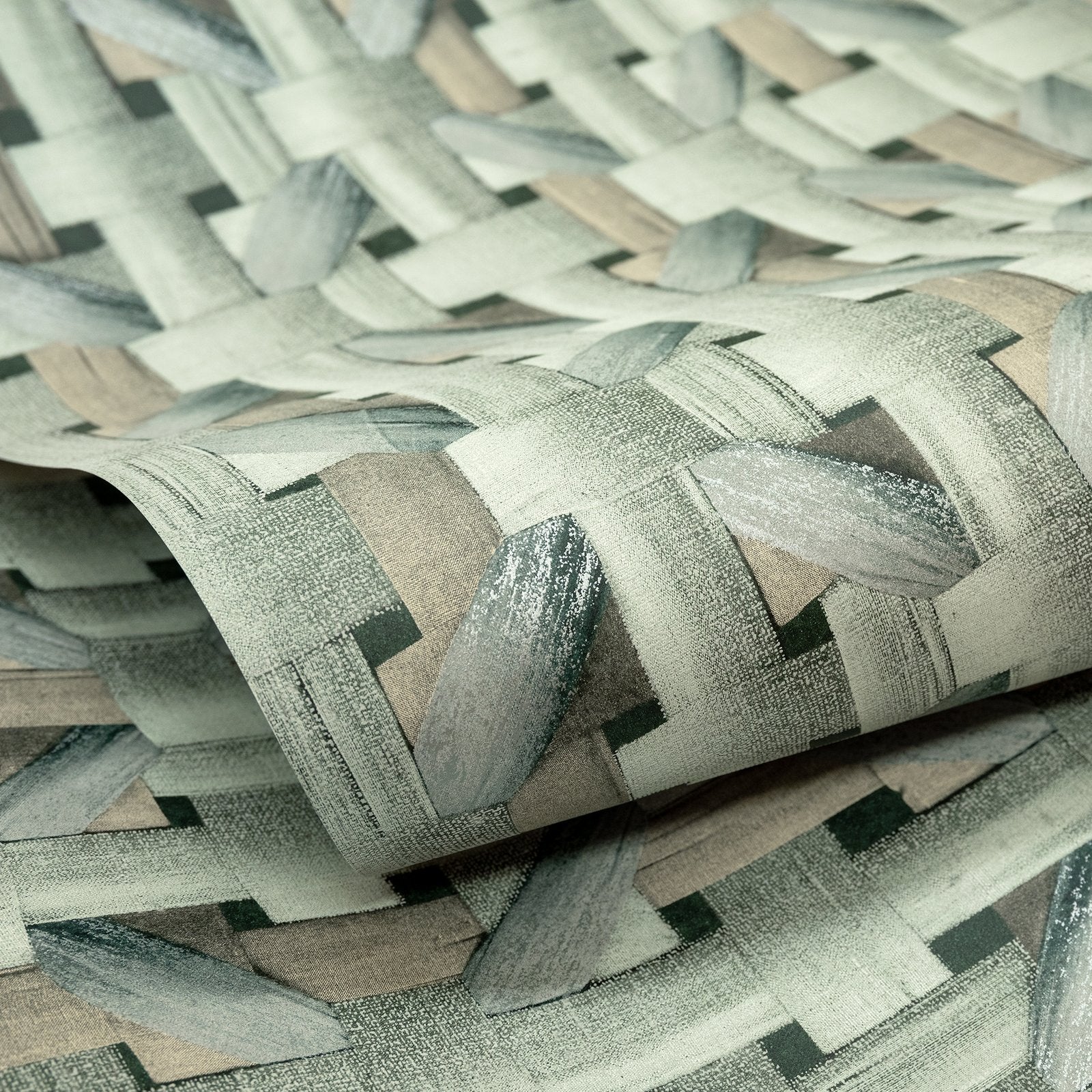 Octagonal Honeycomb wallpaper in green color - pattern number GH65341-23 - by Galerie in the Pepper collection