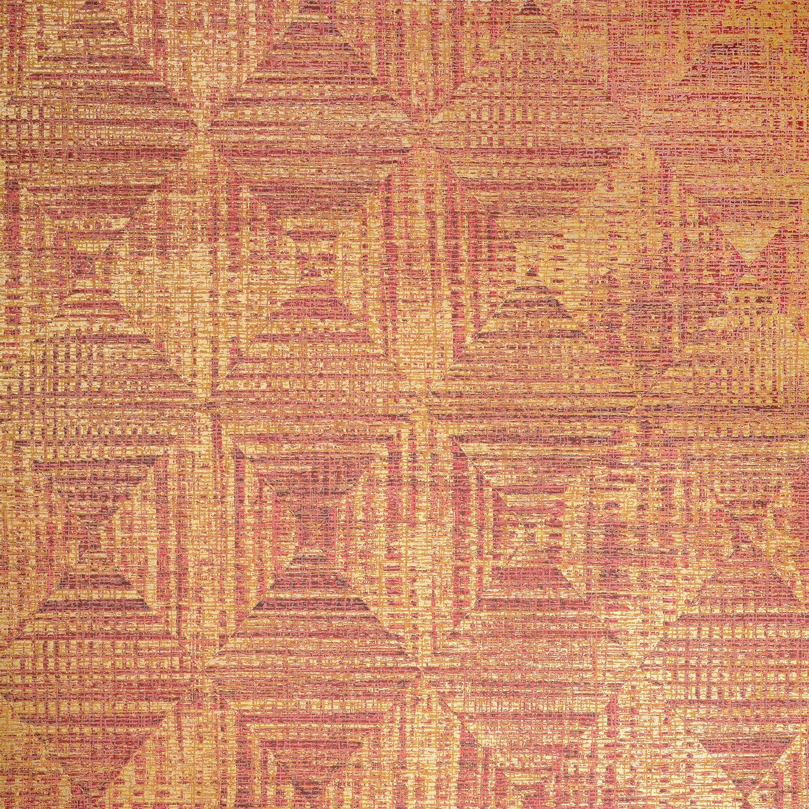 Raffia wallpaper in orange color - pattern number GH65345-23 - by Galerie in the Pepper collection