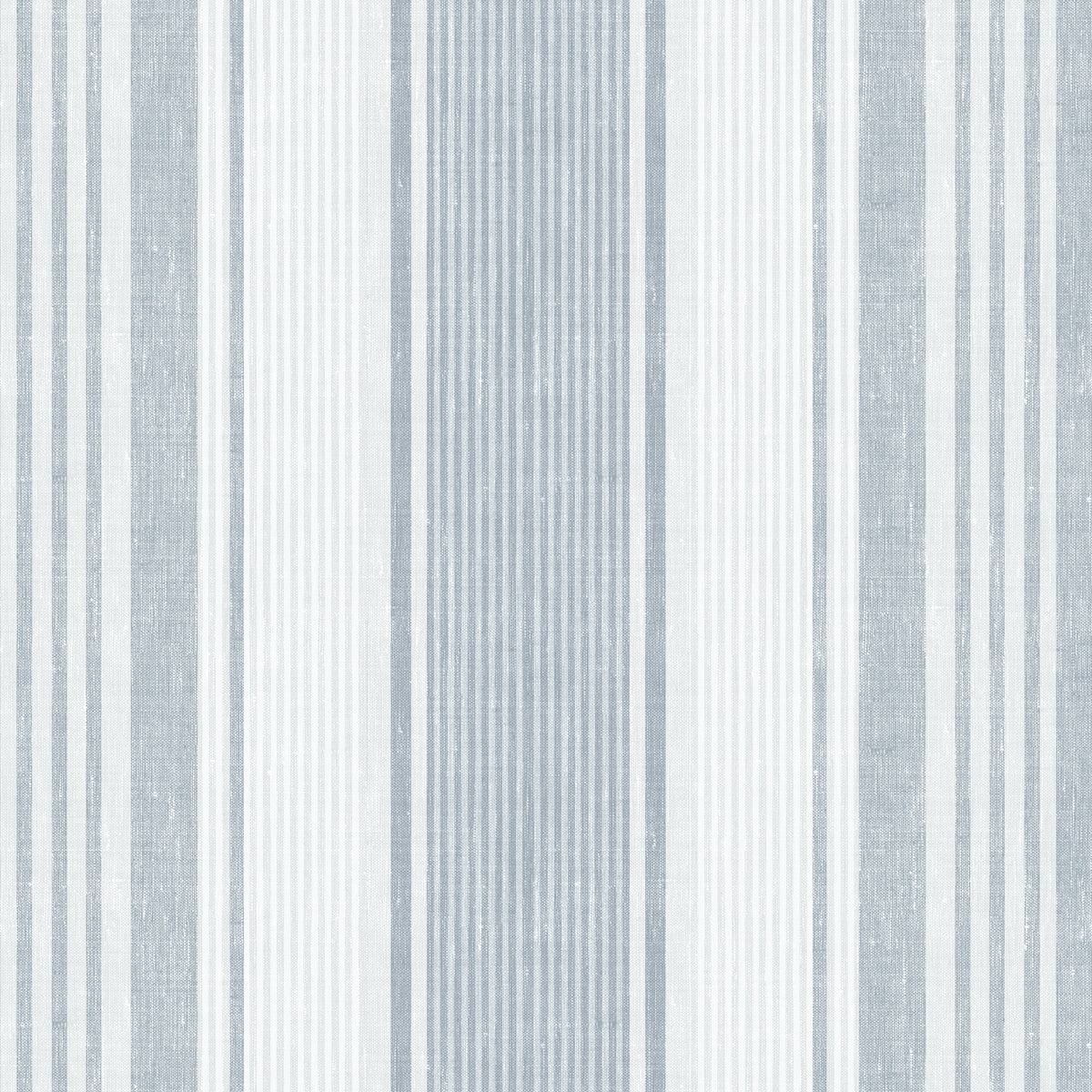 Linen Stripe wallpaper in blue color - pattern number 6860 - by Schumacher in the Borastapeter collection