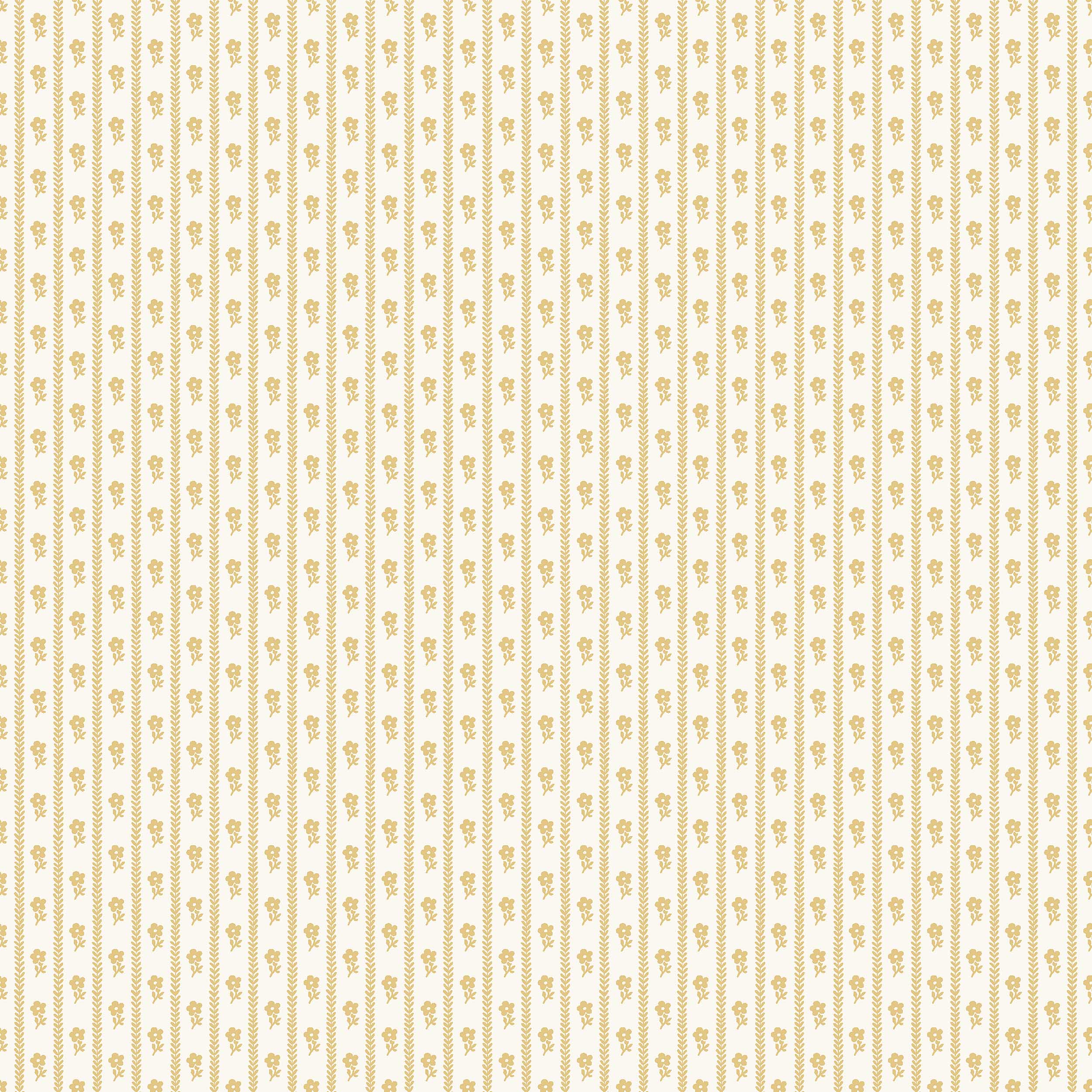 Lilla Lyckan Wallpaper in mustard color - pattern number 6953 - by Schumacher in the Borastapeter collection