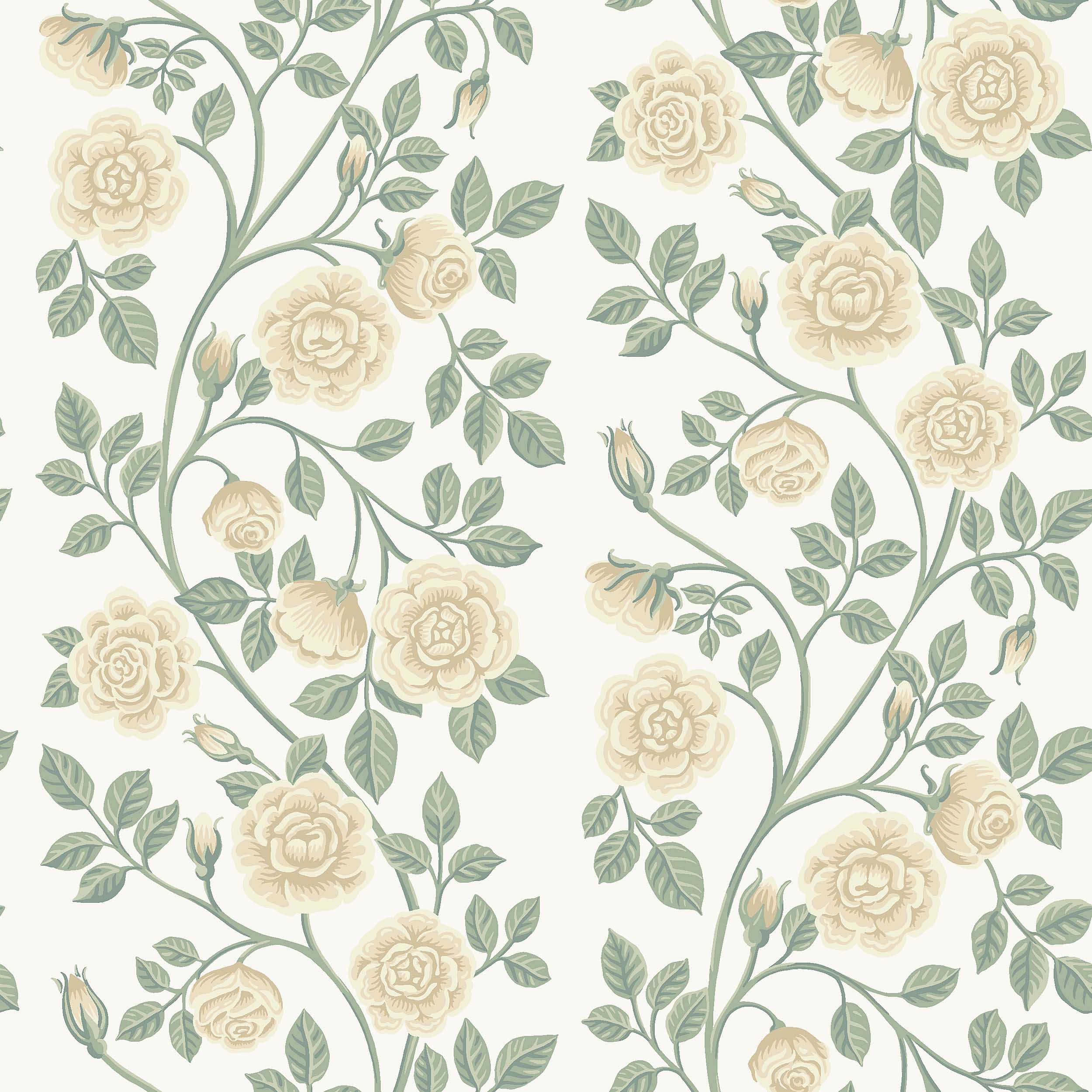 Elsa Wallpaper in sage color - pattern number 6957 - by Schumacher in the Borastapeter collection
