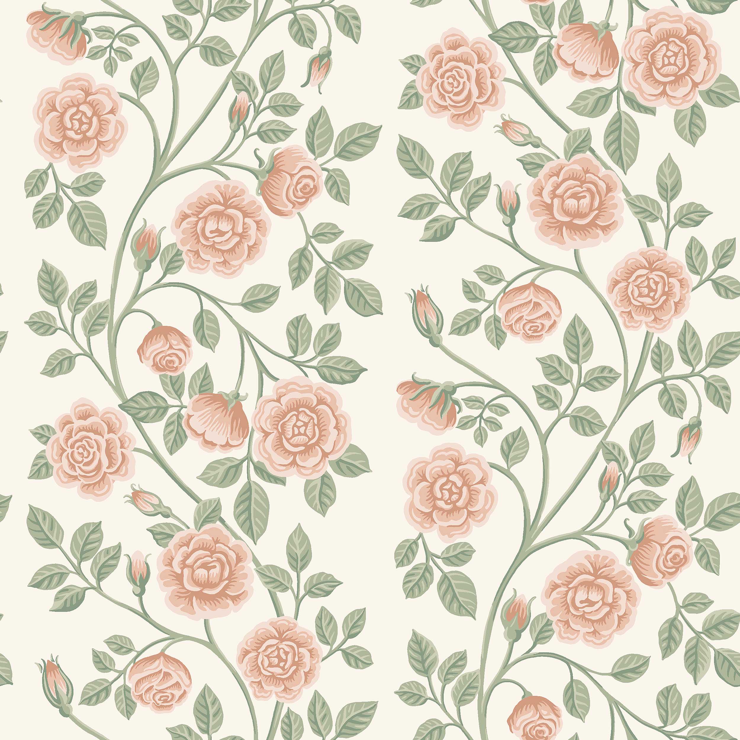 Elsa Wallpaper in rose color - pattern number 6958 - by Schumacher in the Borastapeter collection