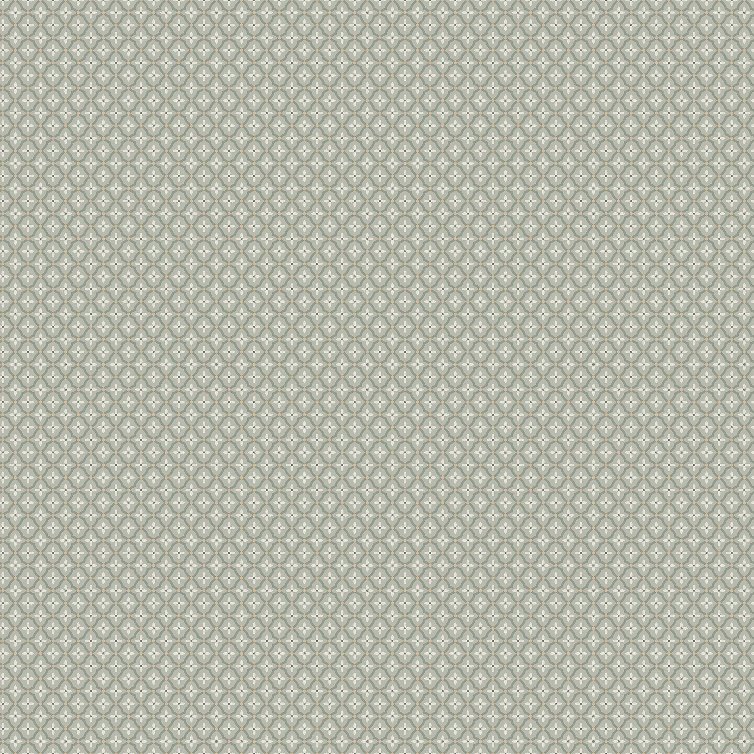 Selma Wallpaper in sage and gold color - pattern number 6966 - by Schumacher in the Borastapeter collection