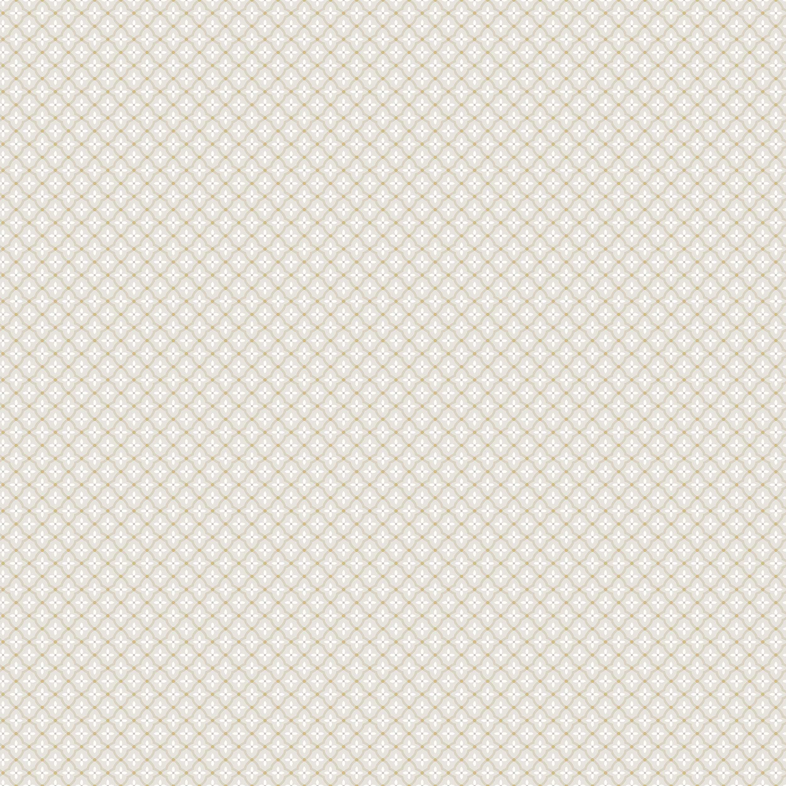 Selma Wallpaper in stone and gold color - pattern number 6967 - by Schumacher in the Borastapeter collection