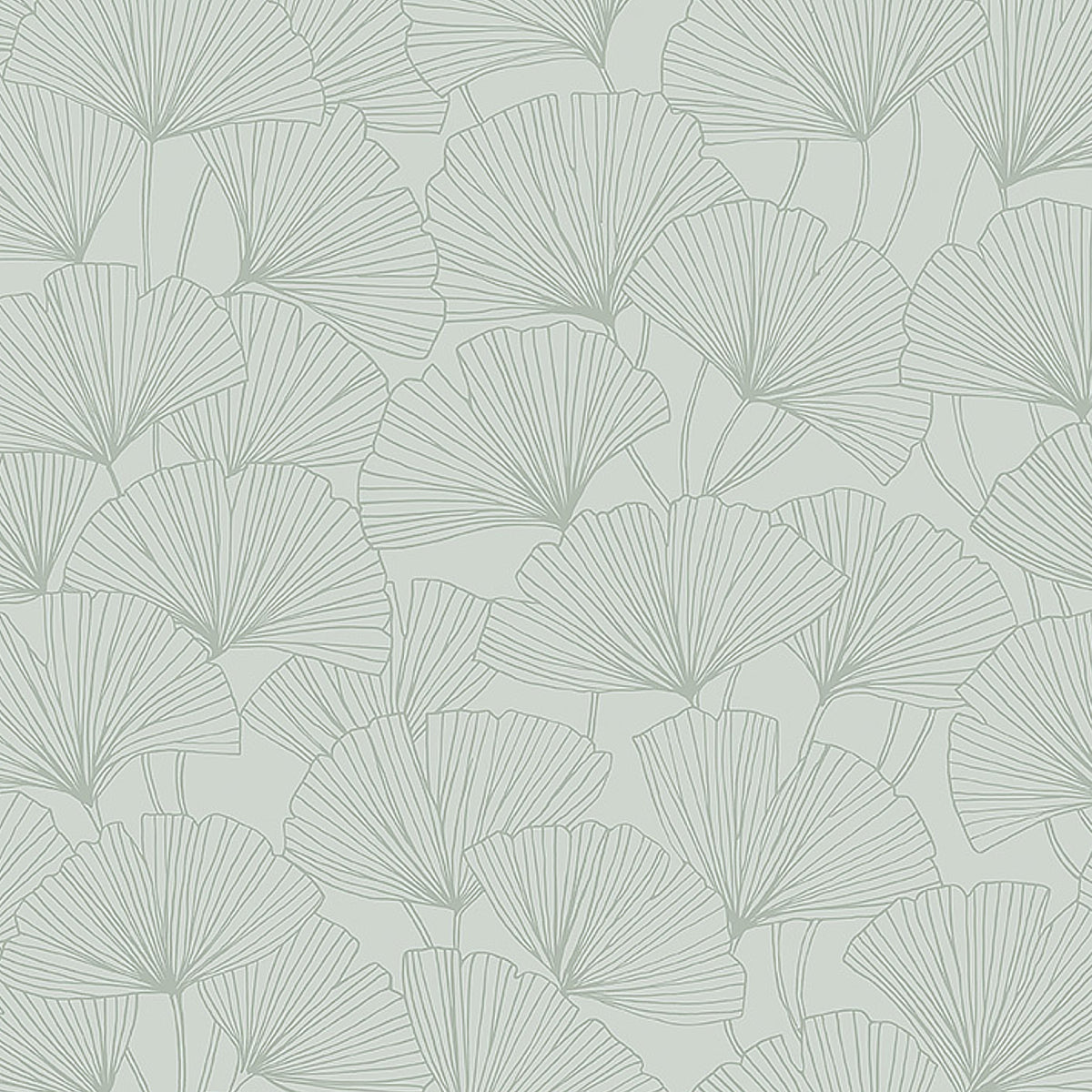 Ginkgo wallpaper in mineral color - pattern number 7265 - by Schumacher in the Borastapeter collection