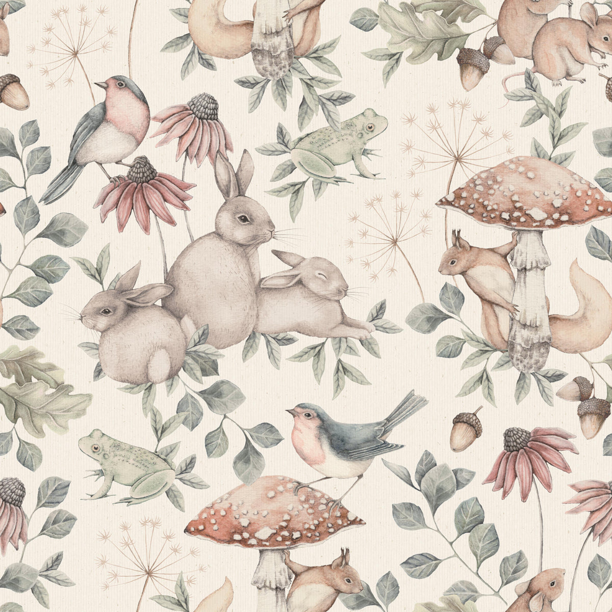 Minou wallpaper in soft multi color - pattern number 7483 - by Schumacher in the Borastapeter collection
