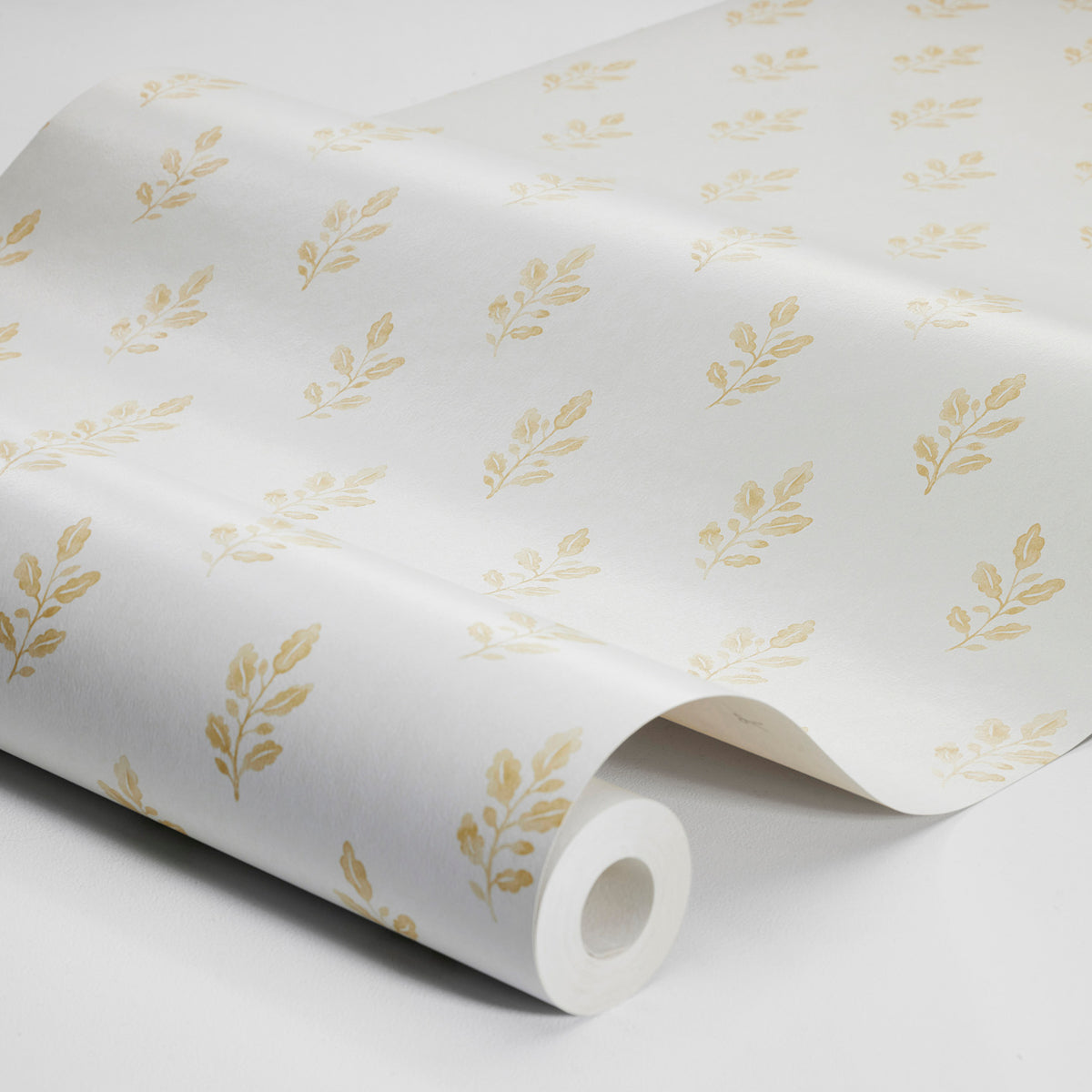 Little Oak Wallpaper in yellow color - pattern number 7774 - by Schumacher in the Borastapeter collection