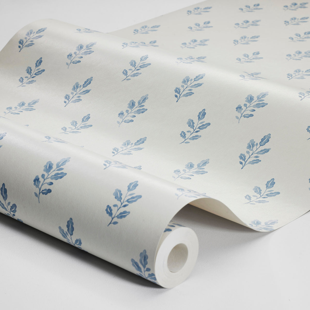 Little Oak Wallpaper in blue color - pattern number 7775 - by Schumacher in the Borastapeter collection