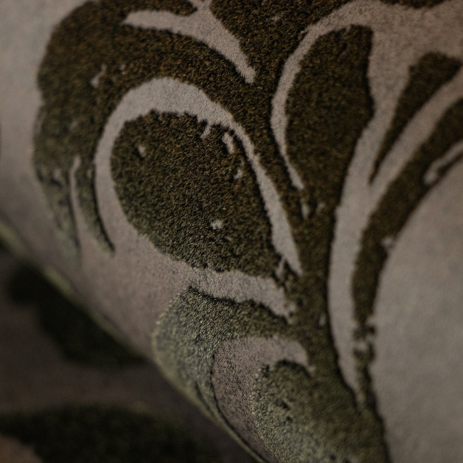 Mayfair / Loft Damask Flock wallpaper in bronze brown color - pattern number GH81253-23 - by Galerie in the Urban Classics collection