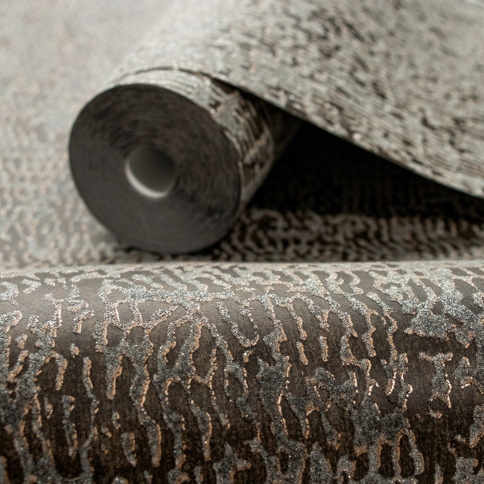 Alpine Reptile wallpaper in bronze brown color - pattern number GH81266-23 - by Galerie in the Feel collection