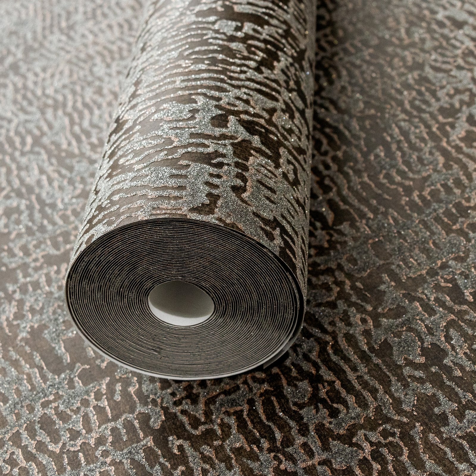 Alpine Reptile wallpaper in bronze brown color - pattern number GH81266-23 - by Galerie in the Feel collection