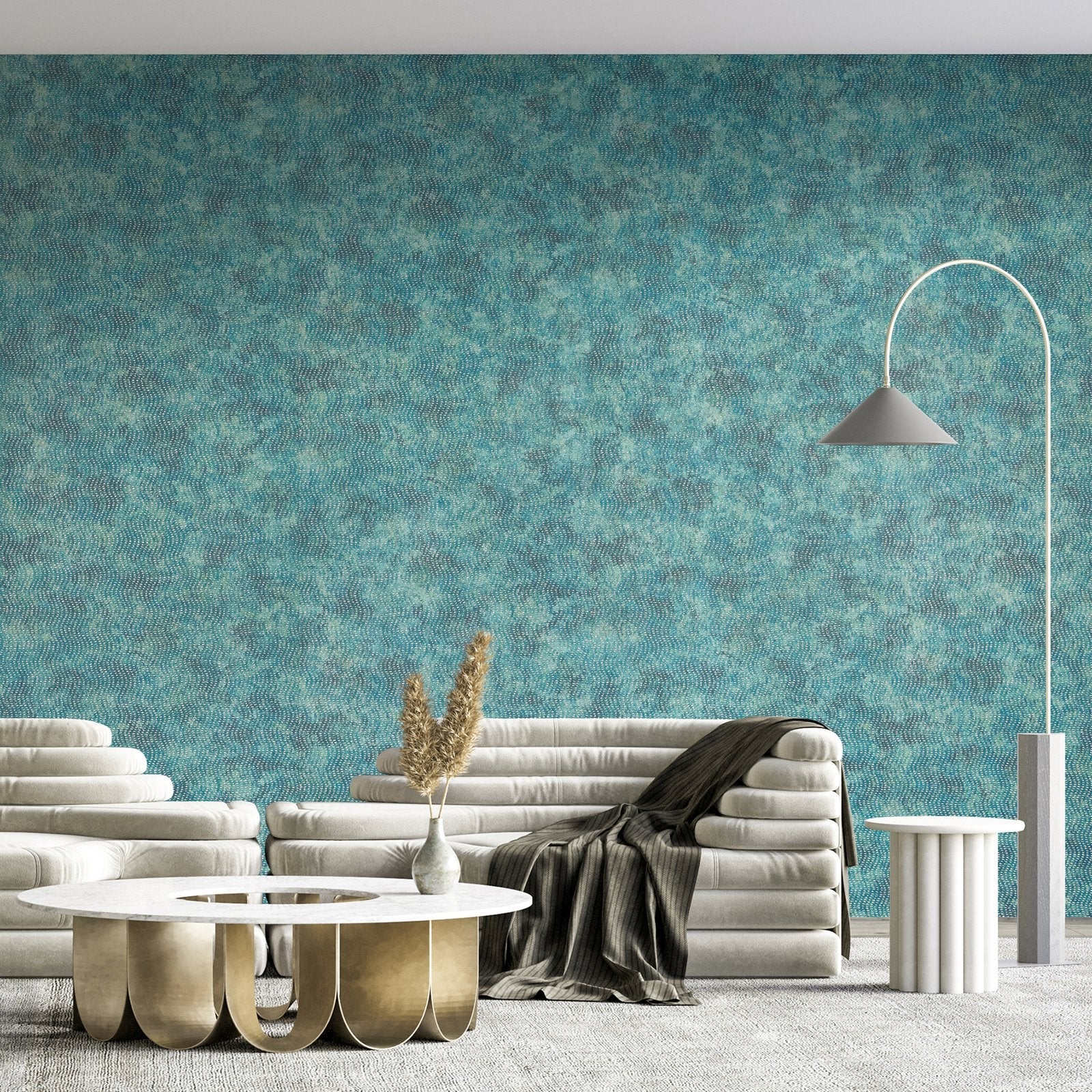 Cord wallpaper in green color - pattern number GH81294-23 - by Galerie in the Precious collection