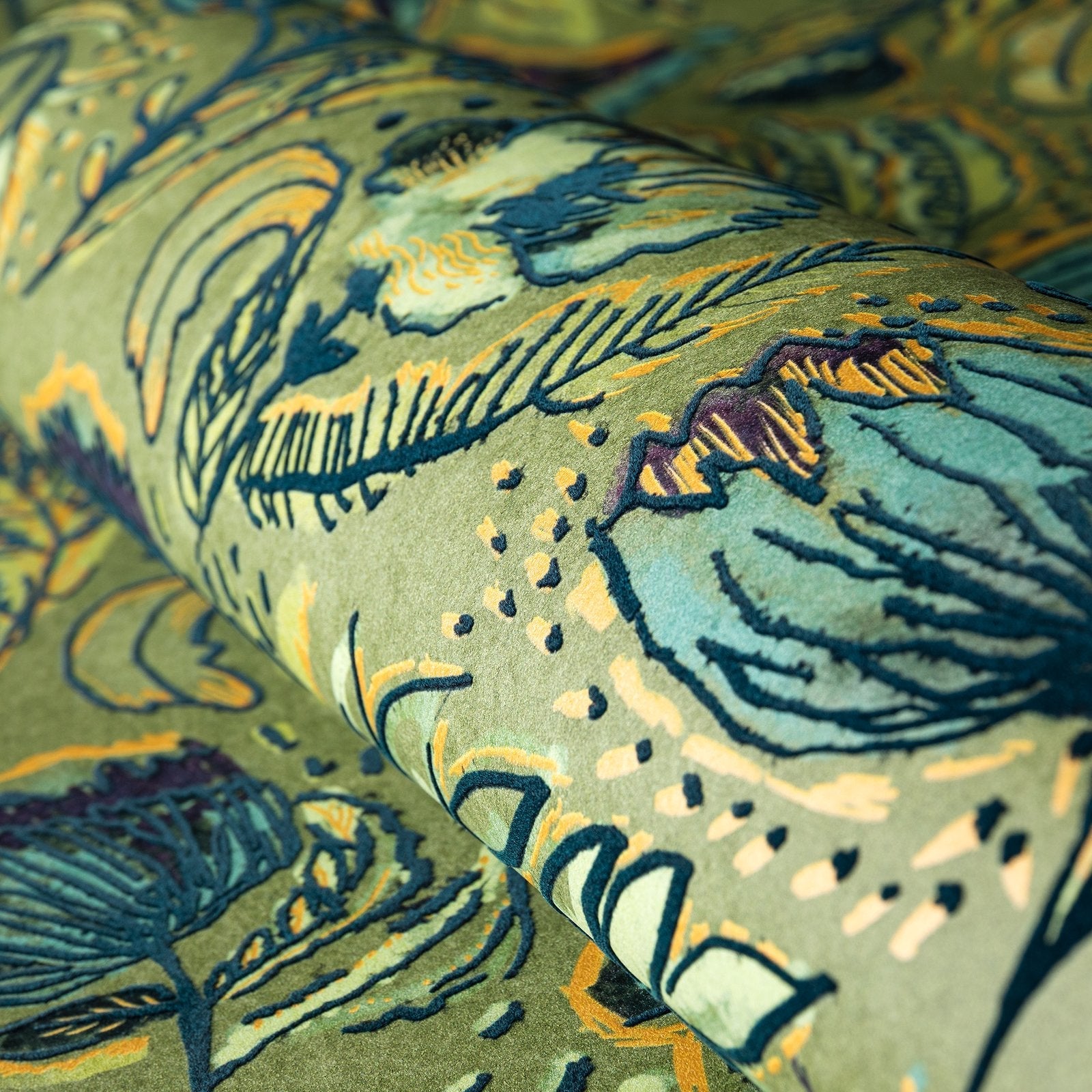 Wild Garden wallpaper in green color - pattern number GH81330-23 - by Galerie in the Pepper collection