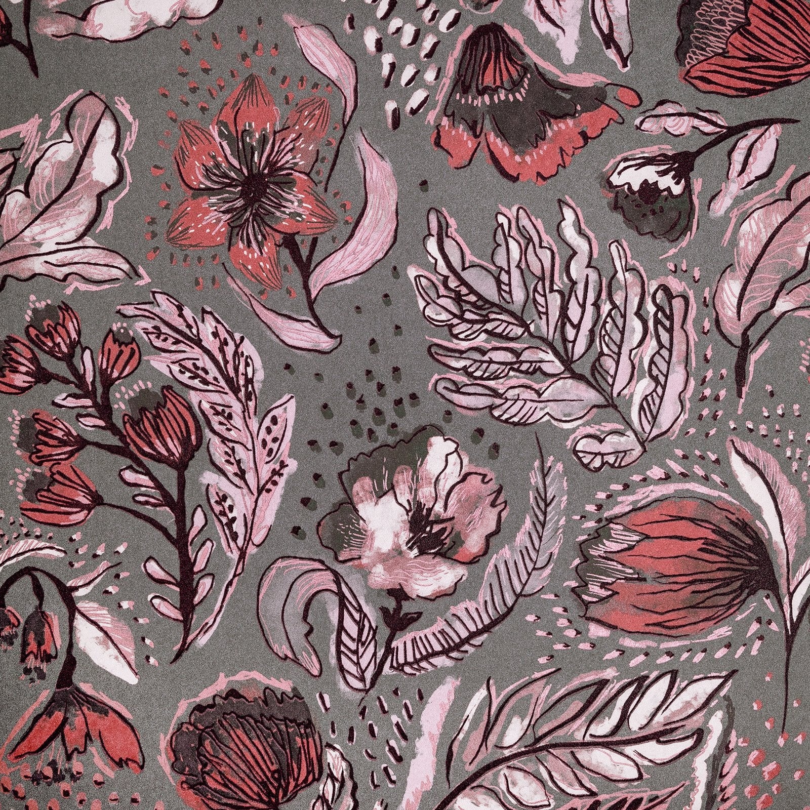 Wild Garden wallpaper in pink color - pattern number GH81331-23 - by Galerie in the Pepper collection