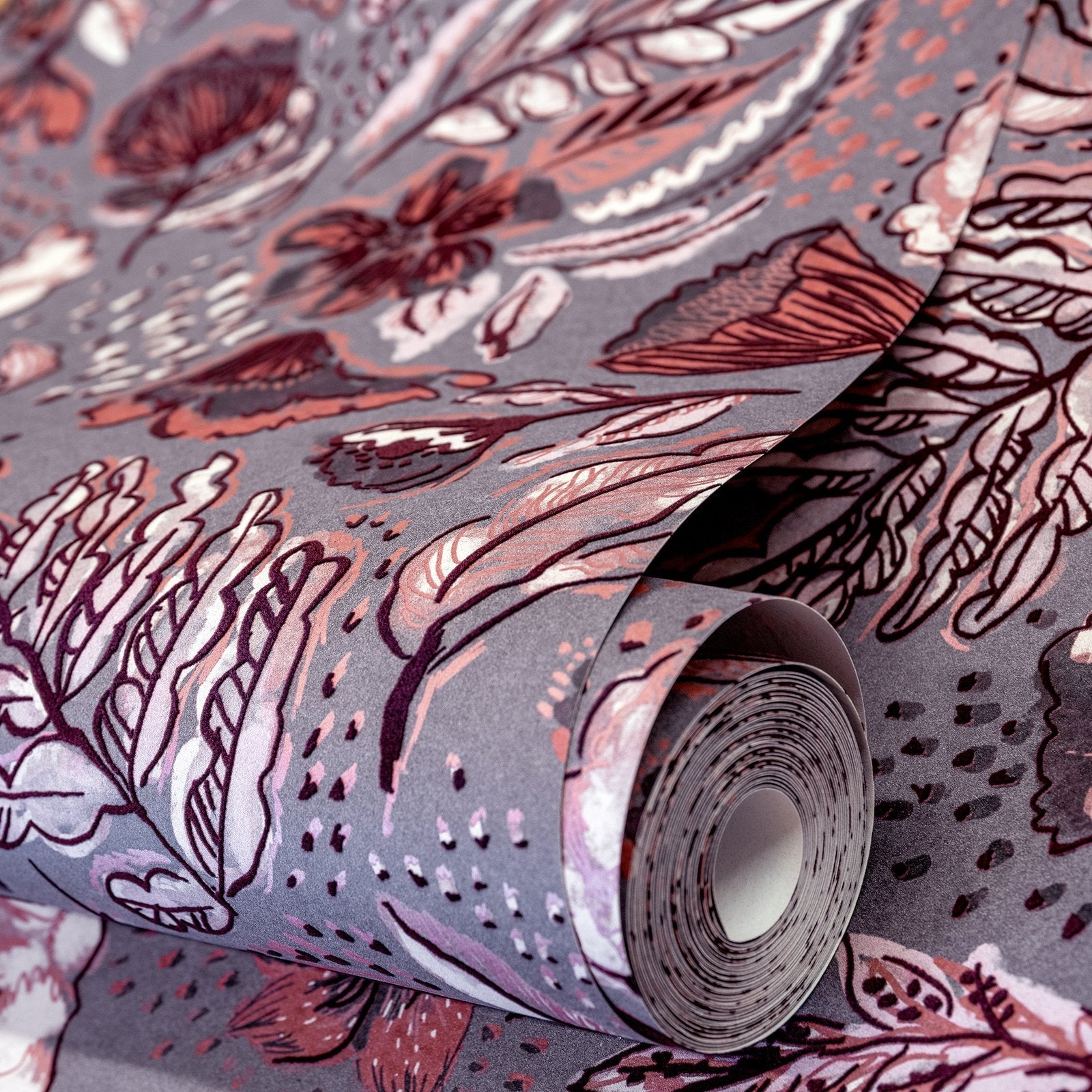 Wild Garden wallpaper in pink color - pattern number GH81331-23 - by Galerie in the Pepper collection