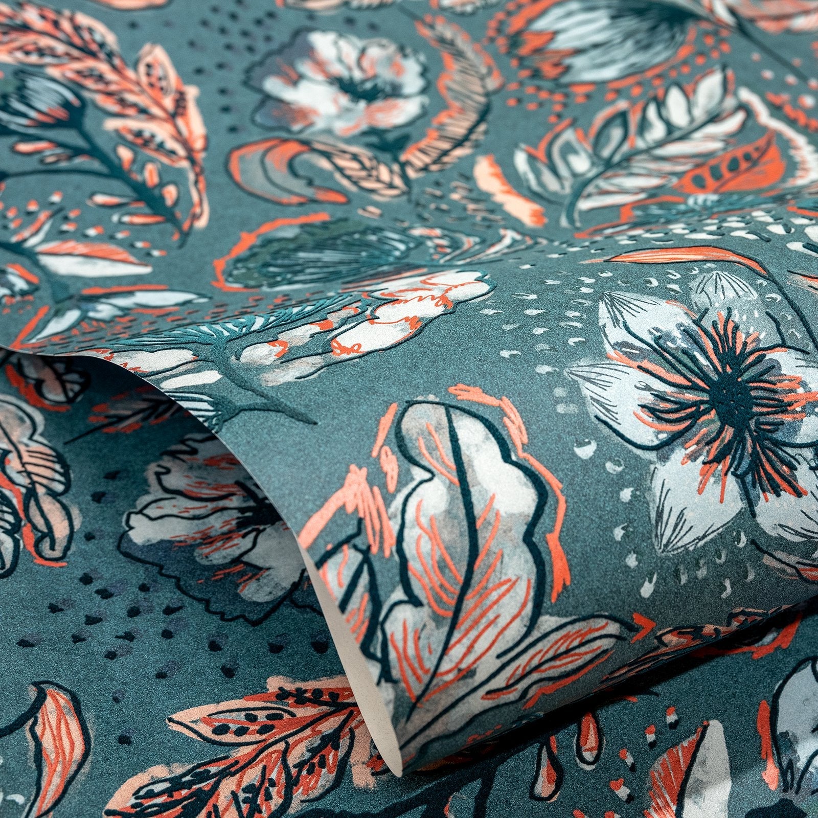 Wild Garden wallpaper in green color - pattern number GH81332-23 - by Galerie in the Pepper collection