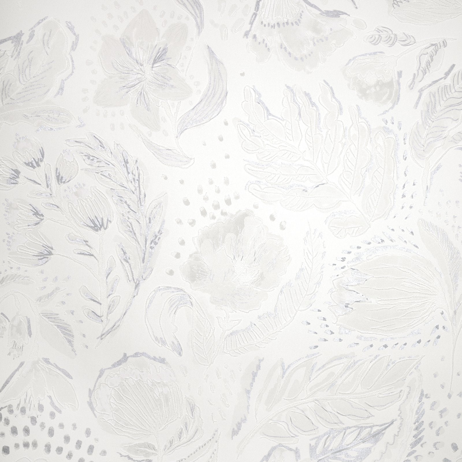 Wild Garden wallpaper in white color - pattern number GH81336-23 - by Galerie in the Pepper collection