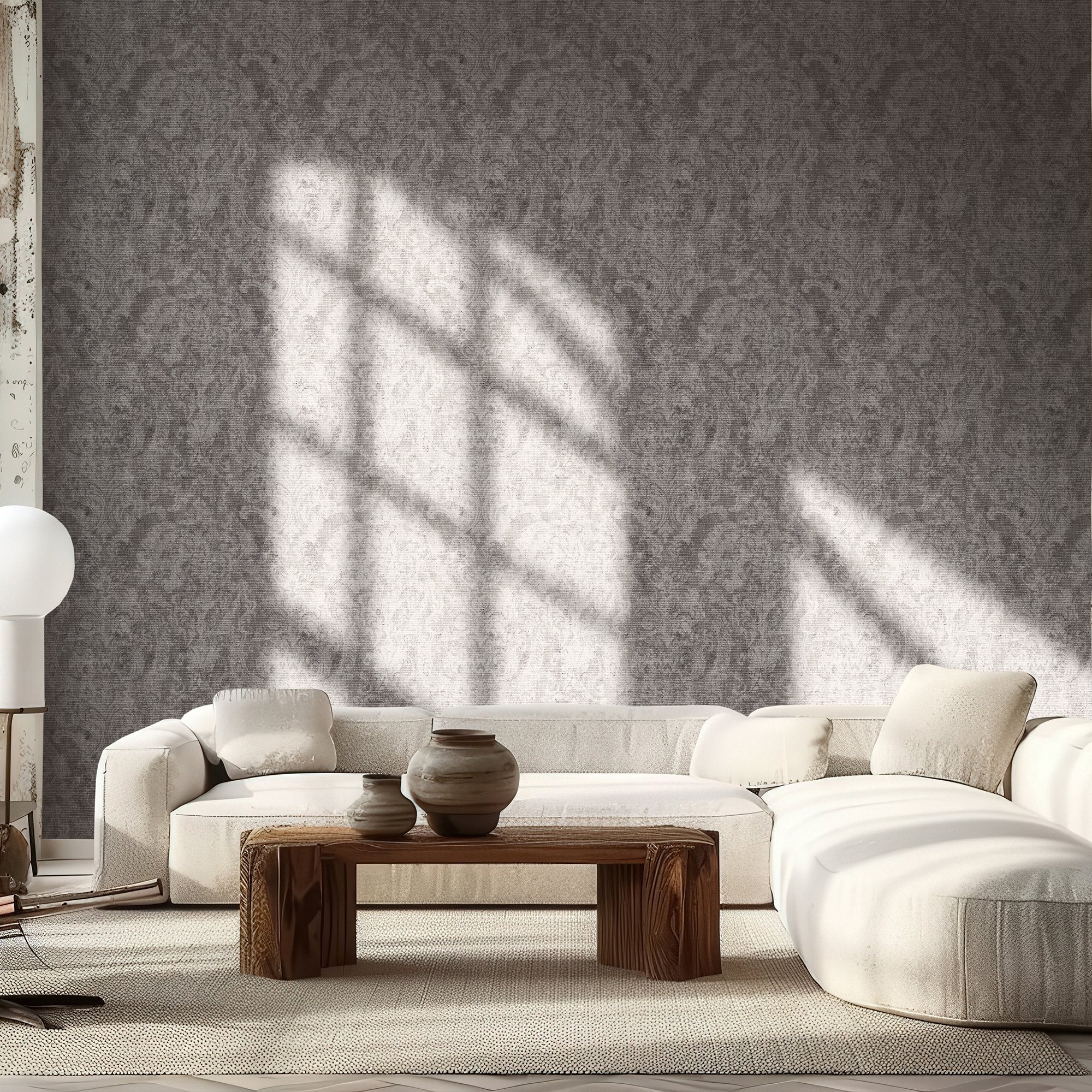 Damask Wallpaper in Brown color - pattern number 81426 - by Galerie in the Cerra collection