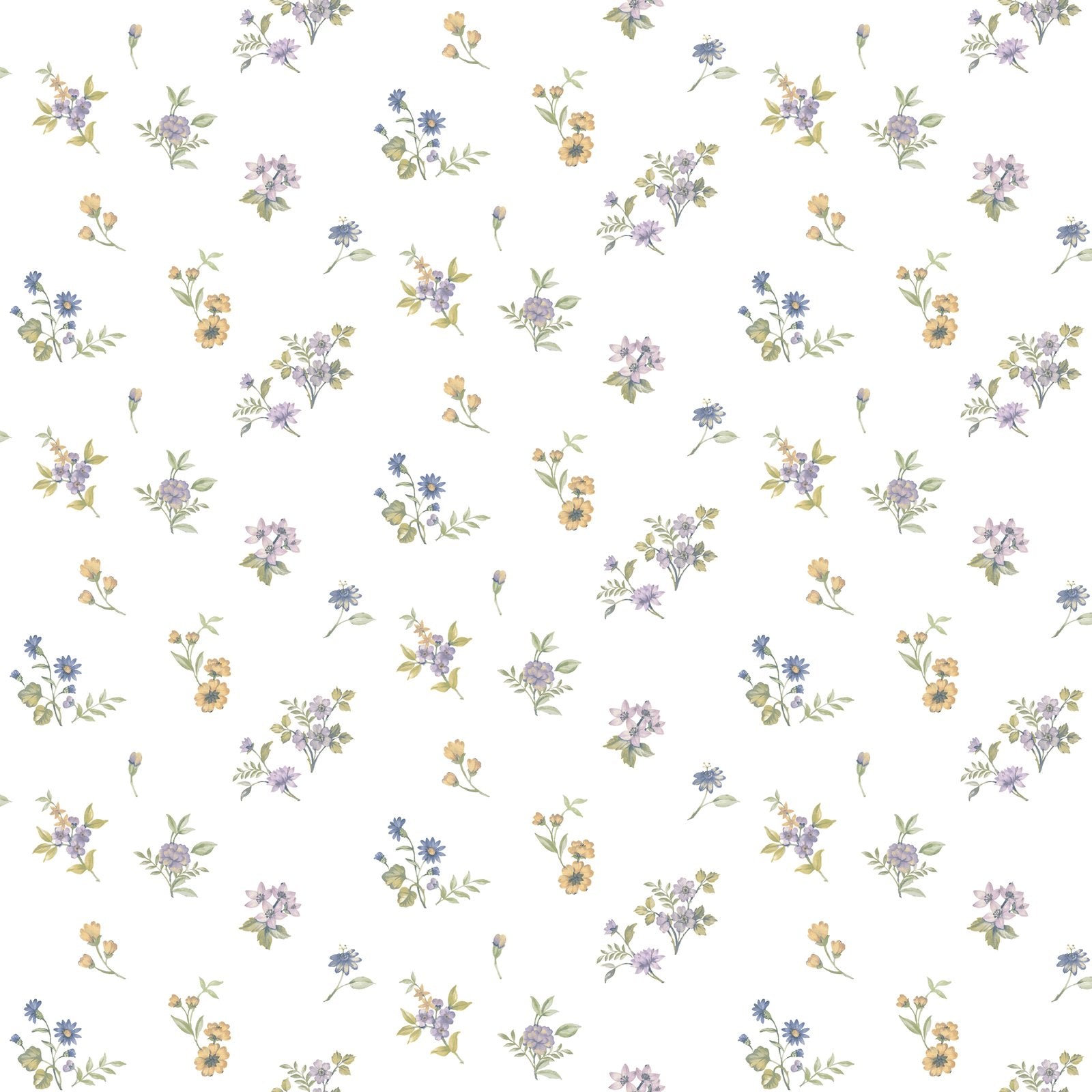 Allover Victoria Garden Wallpaper in Blue color - pattern number 8361 - by Galerie in the Blooming Garden collection