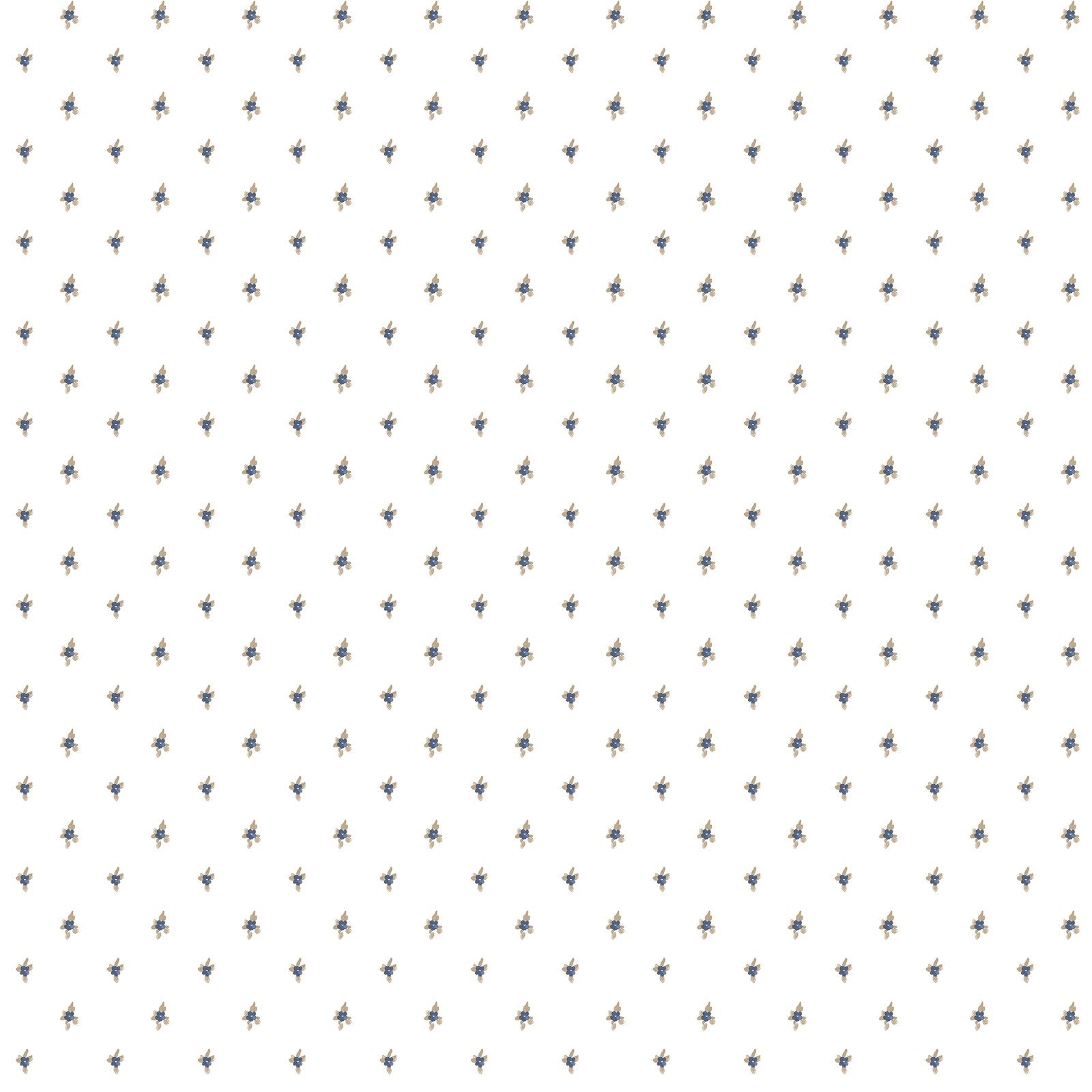 Allover Lilla Wallpaper in Blue color - pattern number 8369 - by Galerie in the Blooming Garden collection