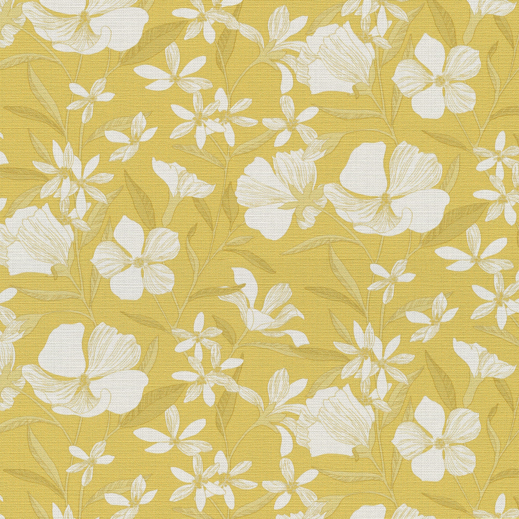 Floral Breeze Wallpaper in yellow color - pattern number 8411-VRTR-AC1 - by Veer Decor in the Veer Decor 2025 Collection collection