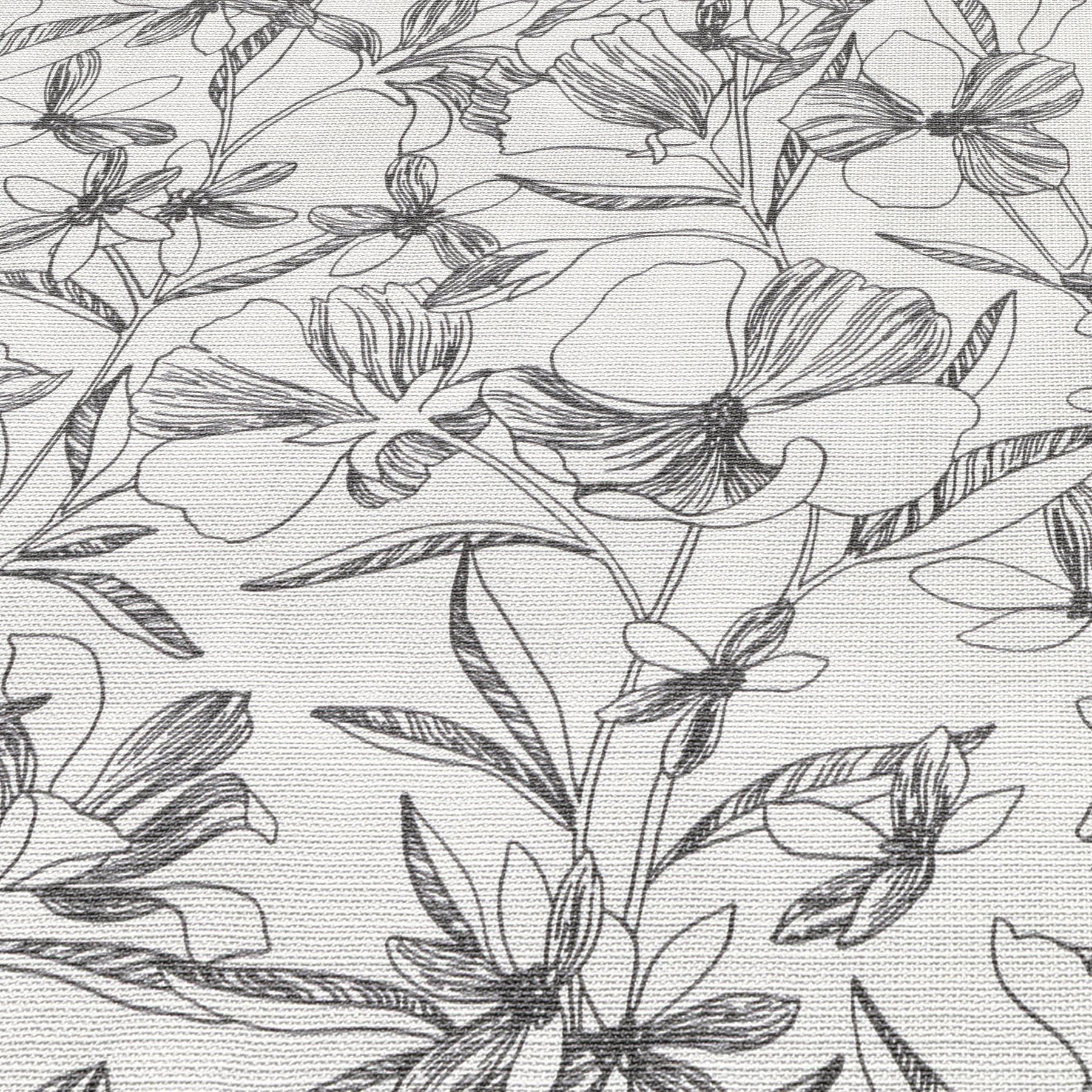 Floral Breeze Wallpaper in black color - pattern number 8411-VRTR-AC4 - by Veer Decor in the Veer Decor 2025 Collection collection