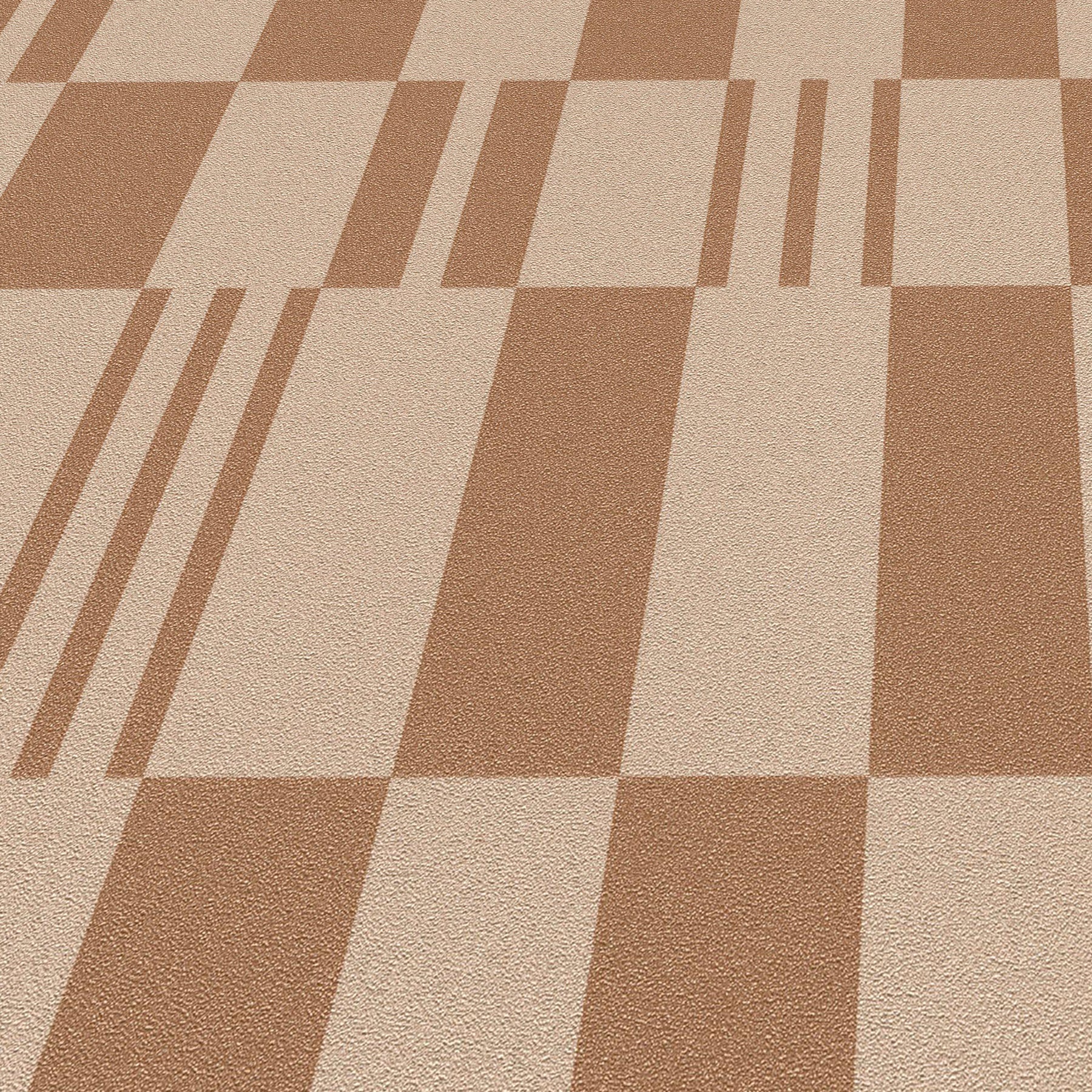 Sun Geo Stripe Wallpaper in brown color - pattern number 8411-VRTR-AD4 - by Veer Decor in the Veer Decor 2025 Collection collection