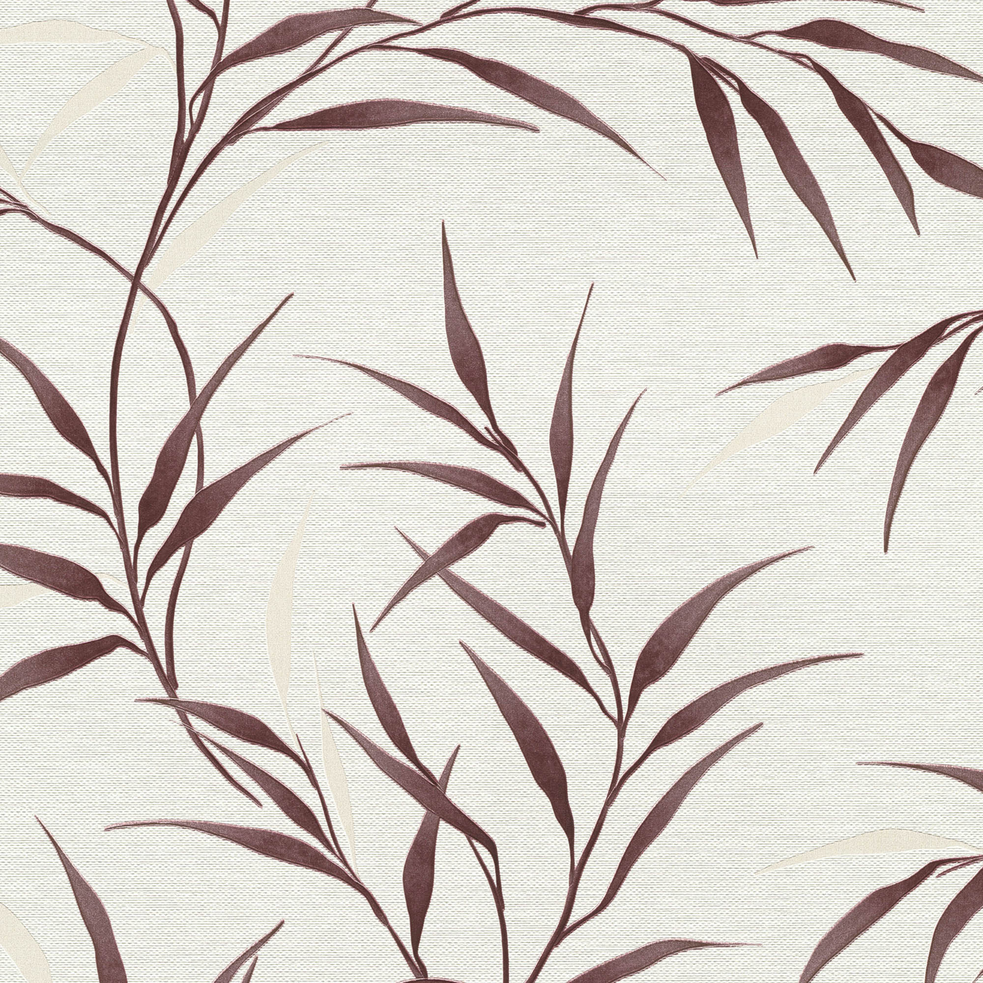 Yamato Leaves Wallpaper in red color - pattern number 8413-VRFW-AG2 - by Veer Decor in the Veer Decor 2025 Collection collection