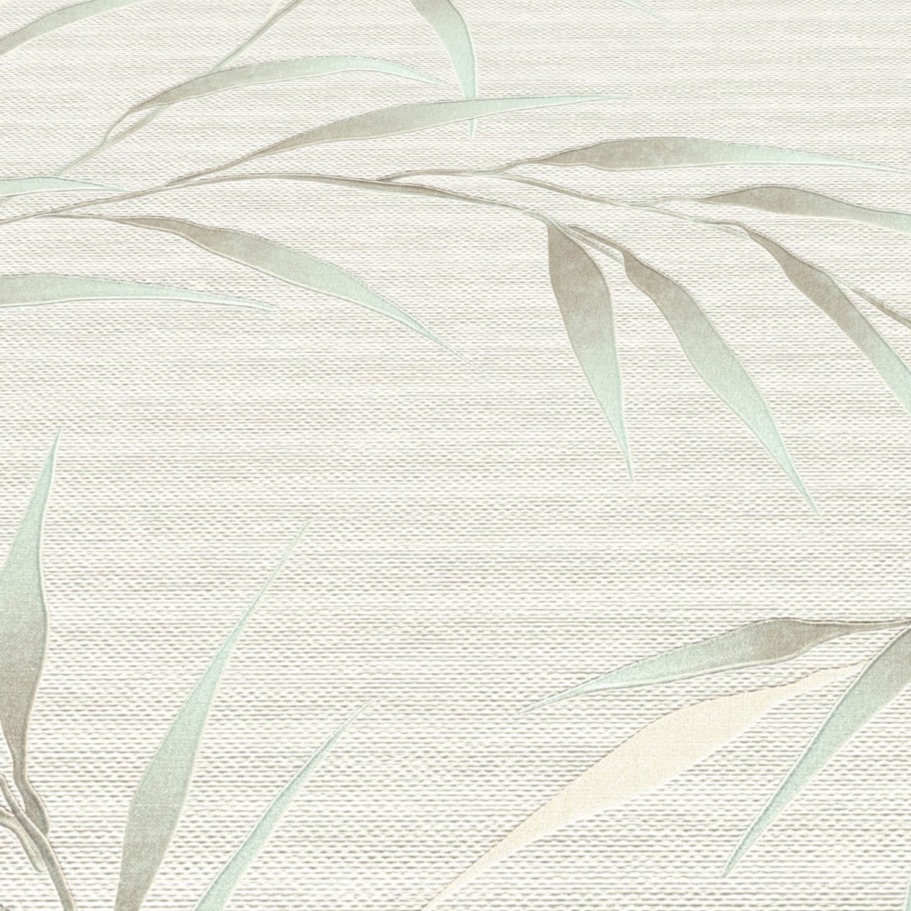 Yamato Leaves Wallpaper in teal color - pattern number 8413-VRFW-AG4 - by Veer Decor in the Veer Decor 2025 Collection collection