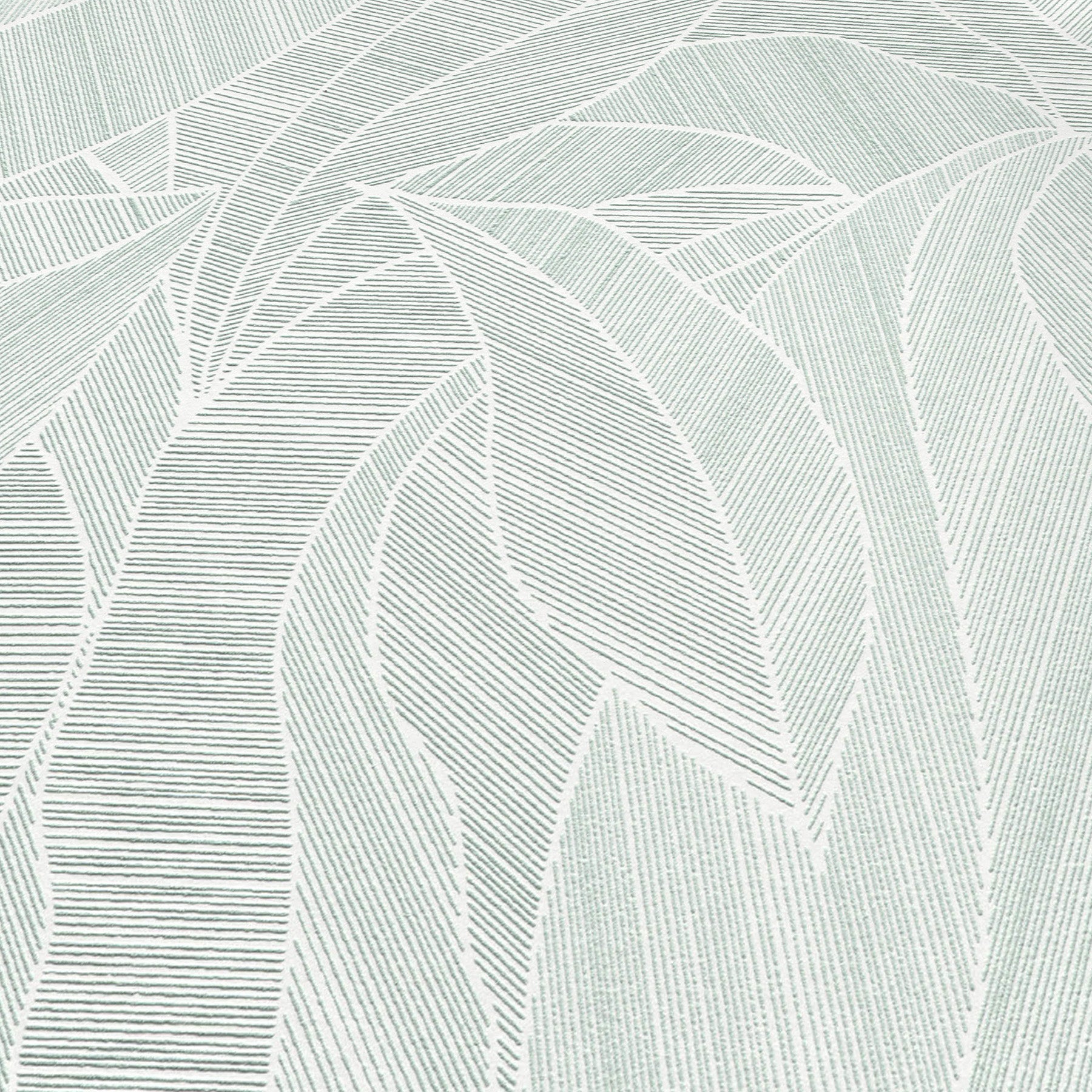 Silvana Leaves Wallpaper in green color - pattern number 8414-VRINC-AB3 - by Veer Decor in the Veer Decor 2025 Collection collection