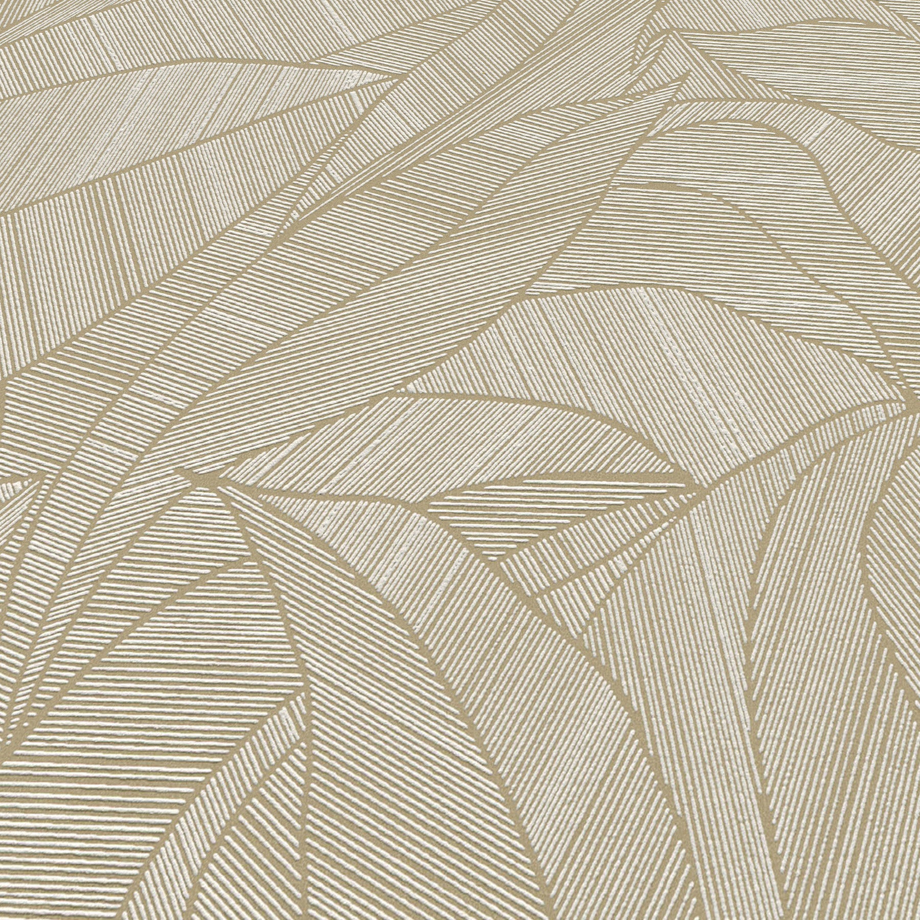 Silvana Leaves Wallpaper in brown color - pattern number 8414-VRINC-AB4 - by Veer Decor in the Veer Decor 2025 Collection collection