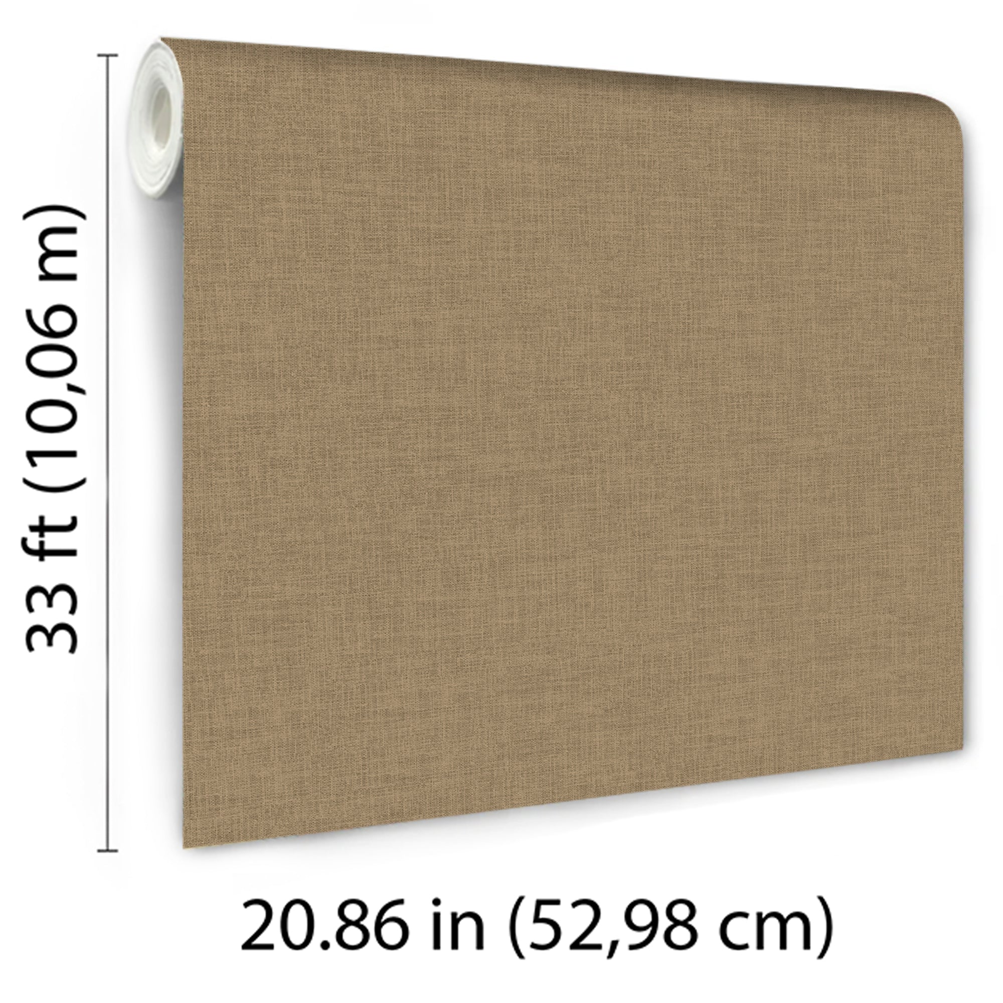 Antibes Linen Weave Texture Wallpaper in brown color - pattern number 8421-ANT-AA12 - by Veer Decor in the Veer Decor 2025 Collection collection