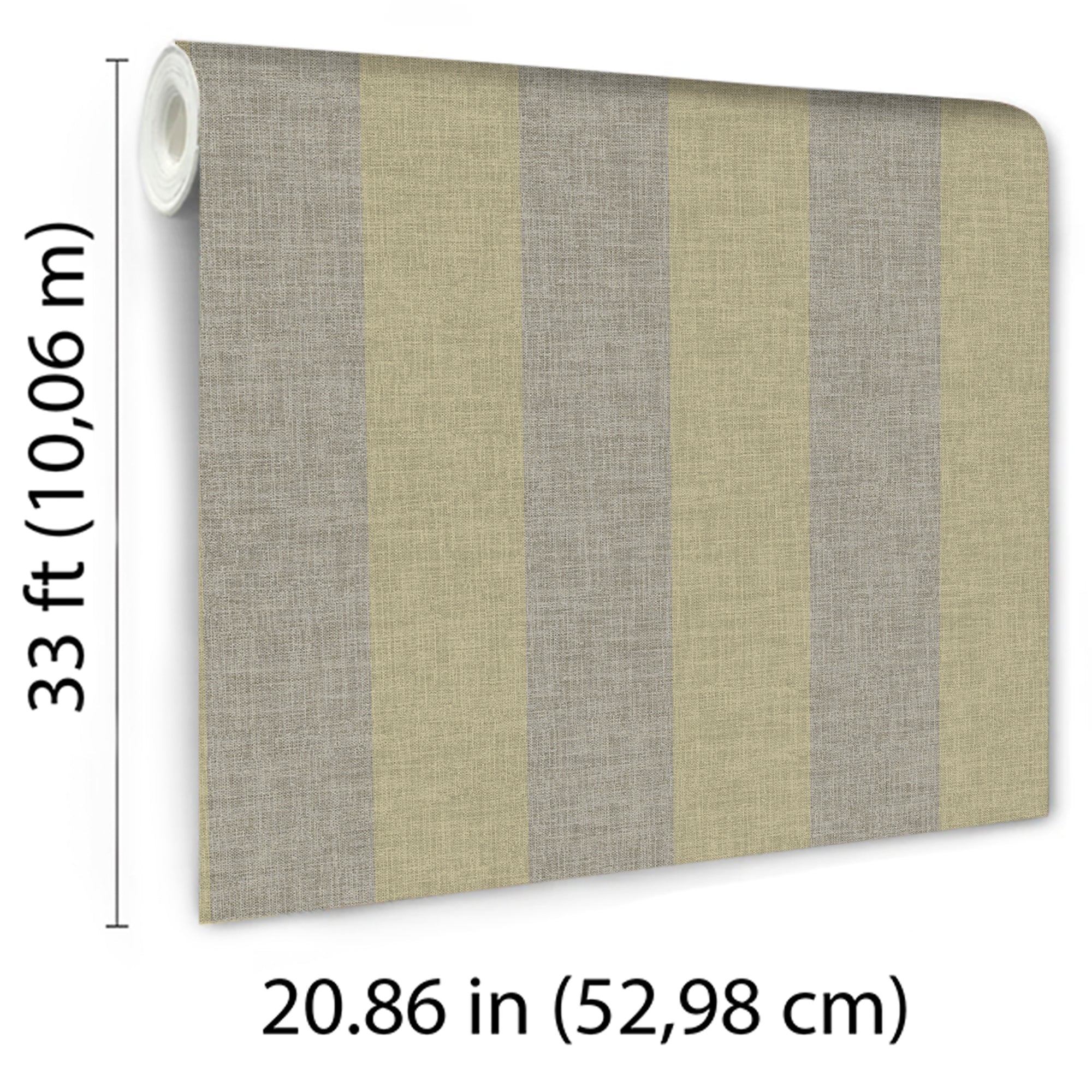 Antibes Linen Stripes Wallpaper in sage color - pattern number 8421-ANT-AB4 - by Veer Decor in the Veer Decor 2025 Collection collection