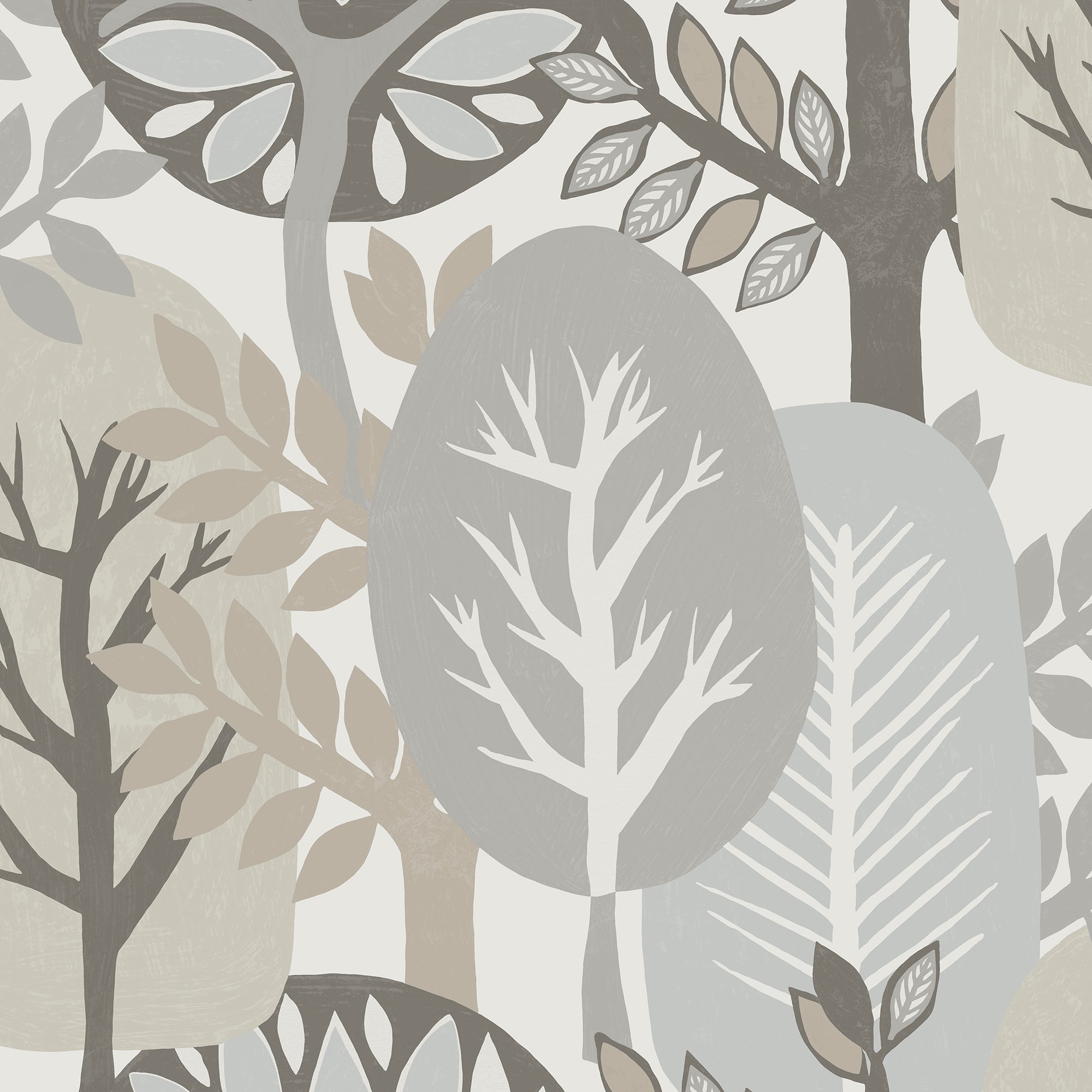Antibes Nature Forest Wallpaper in green color - pattern number 8421-ANT-AI4 - by Veer Decor in the Veer Decor 2025 Collection collection