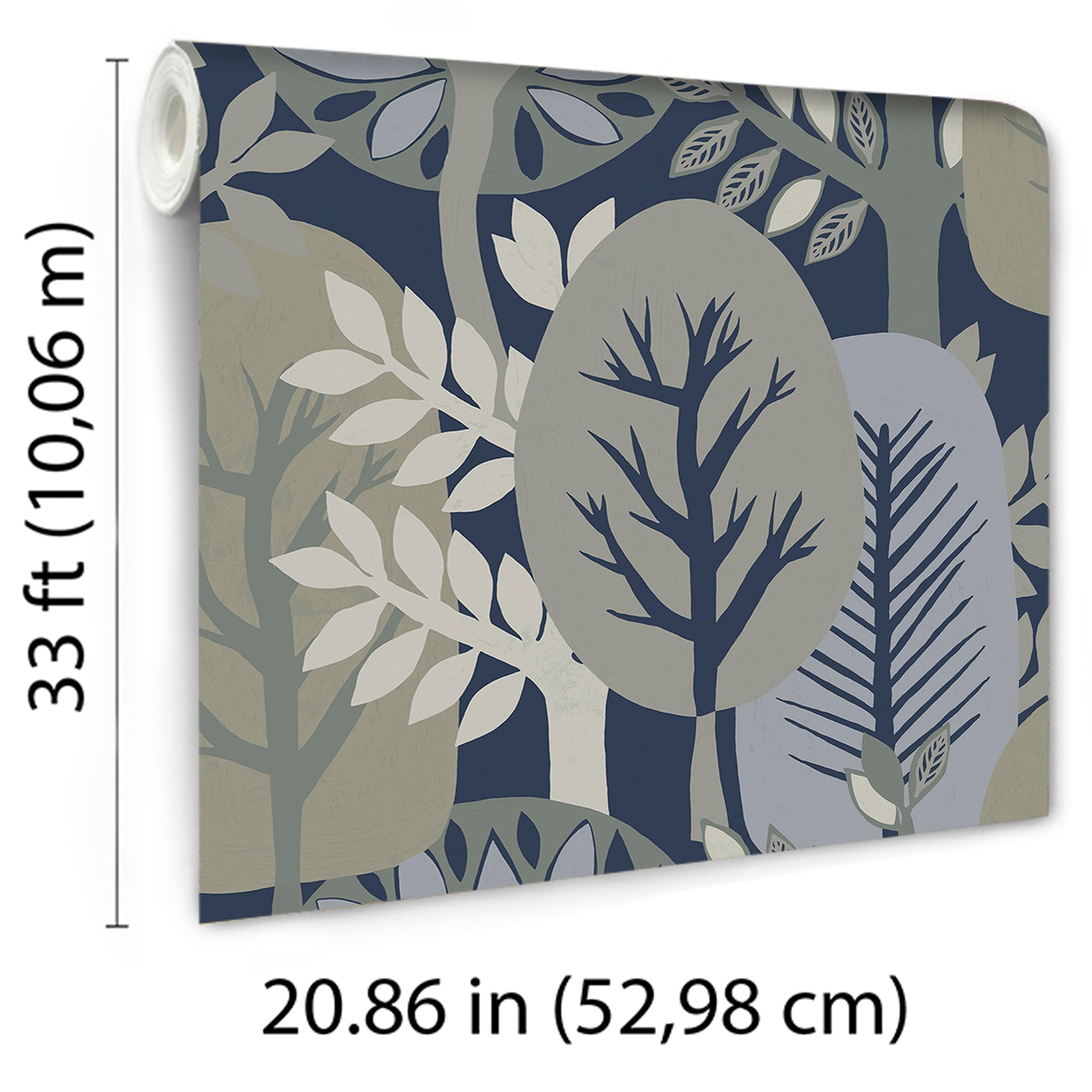 Antibes Nature Forest Wallpaper in taupe color - pattern number 8421-ANT-AI2 - by Veer Decor in the Veer Decor 2025 Collection collection