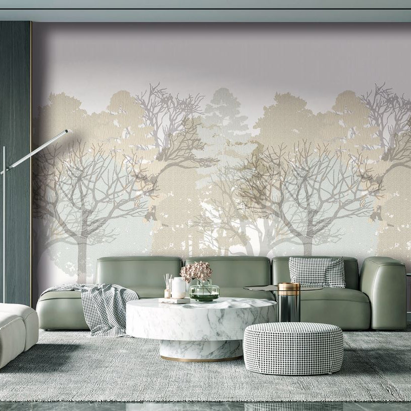 Antibes Nature Mural in beige color - pattern number 8421-ANT-AJ1 - by Veer Decor in the Veer Decor 2025 Collection collection