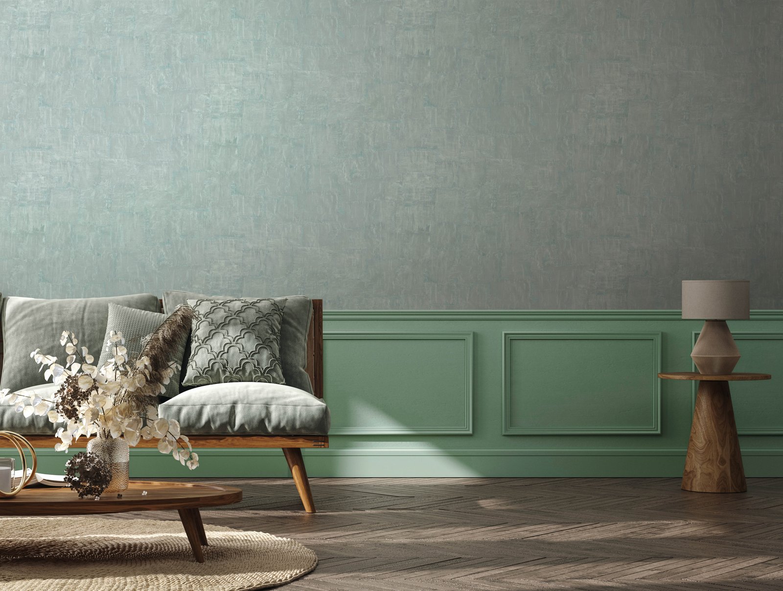 Bark wallpaper in blue color - pattern number EN91920 - by Galerie in the Energy collection