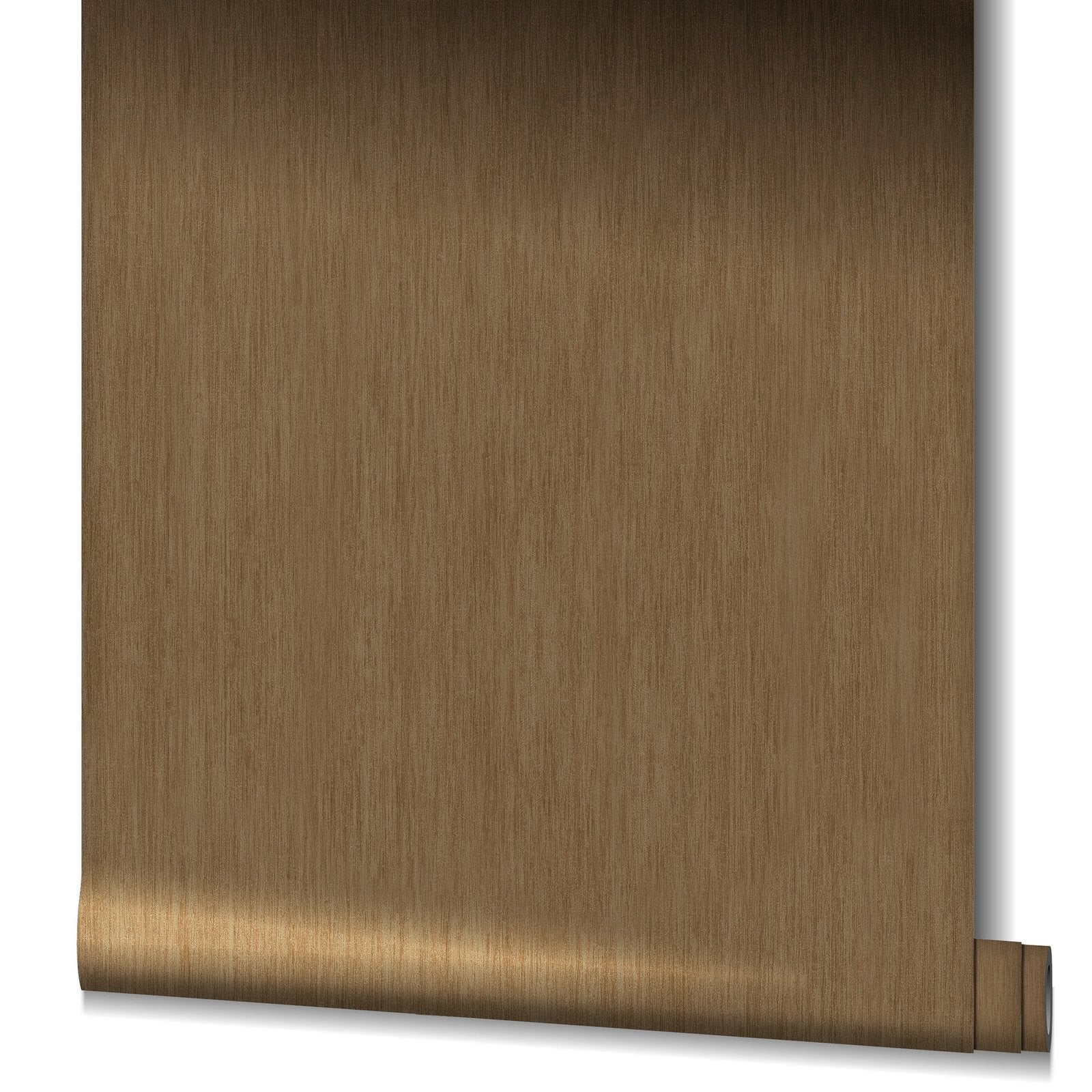 Slub wallpaper in bronze brown color - pattern number EN91932 - by Galerie in the Energy collection