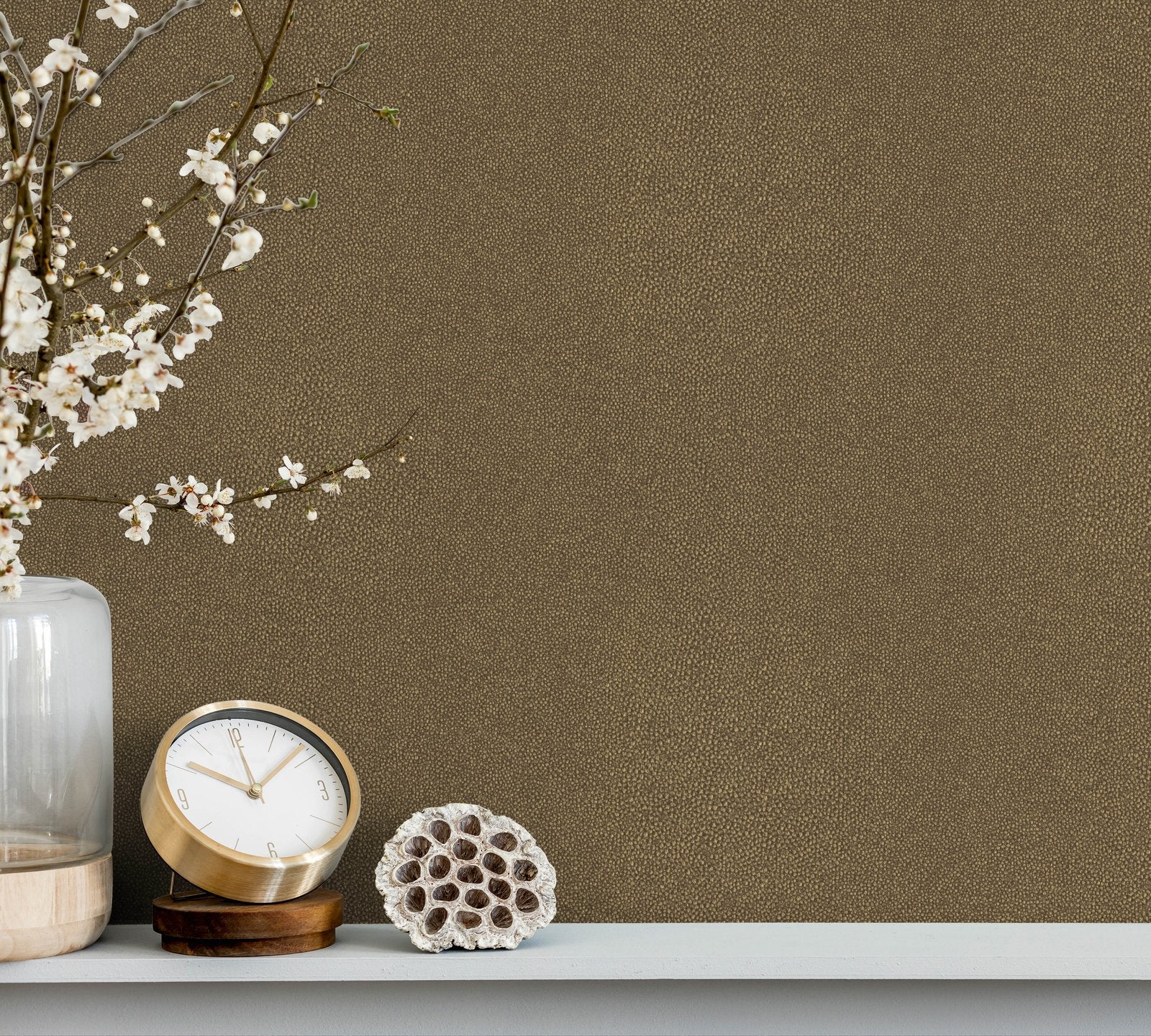 Stingray wallpaper in bronze brown color - pattern number EN91954 - by Galerie in the Energy collection