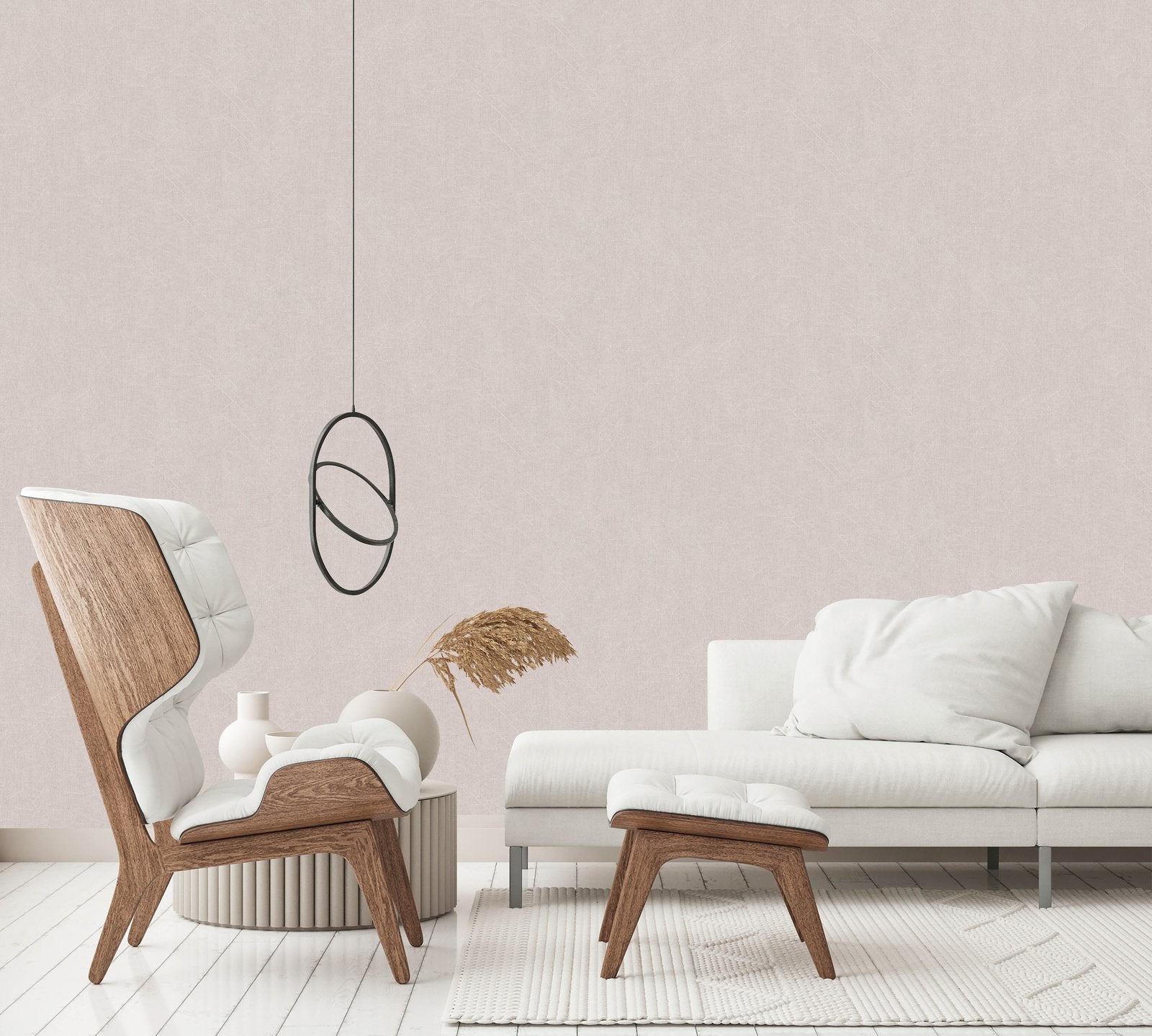 Scored wallpaper in beige color - pattern number EN91960 - by Galerie in the Energy collection