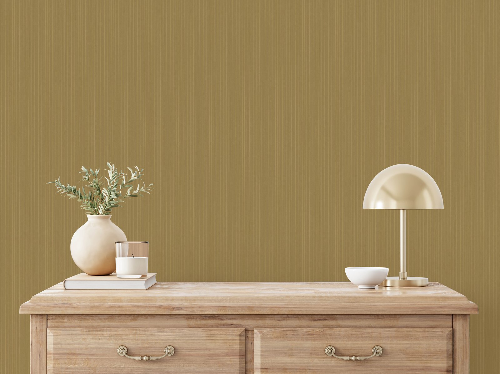 Silk Stripe wallpaper in gold color - pattern number EN91965 - by Galerie in the Energy collection