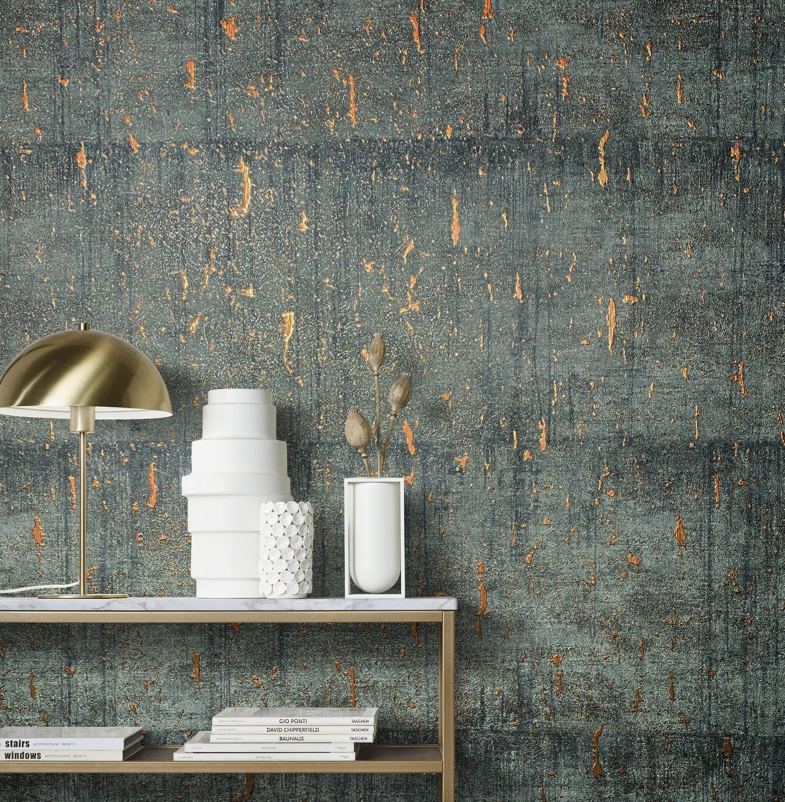 Industrial wallpaper in black color - pattern number AI95026 - by Galerie in the Air collection