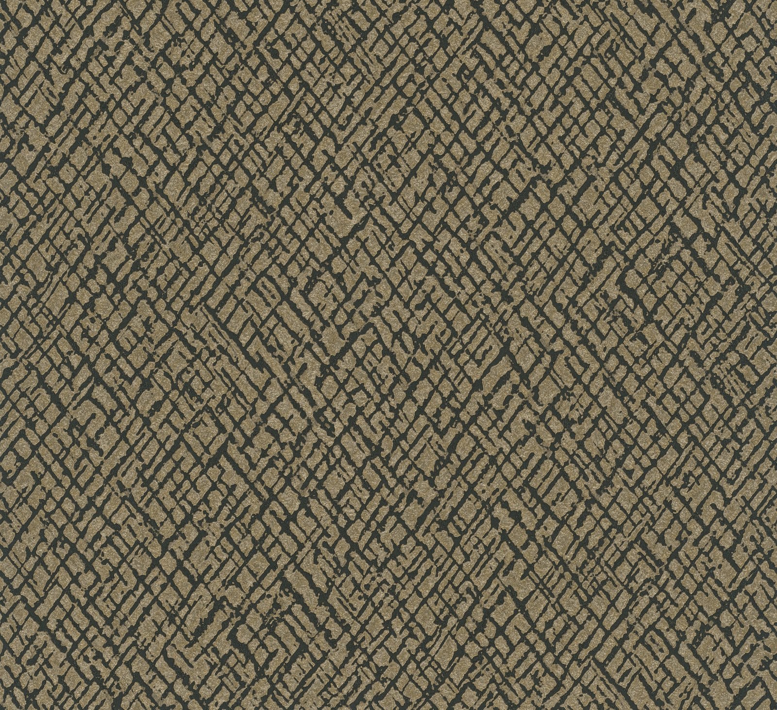Geometric wallpaper in gold color - pattern number AI95039 - by Galerie in the Air collection
